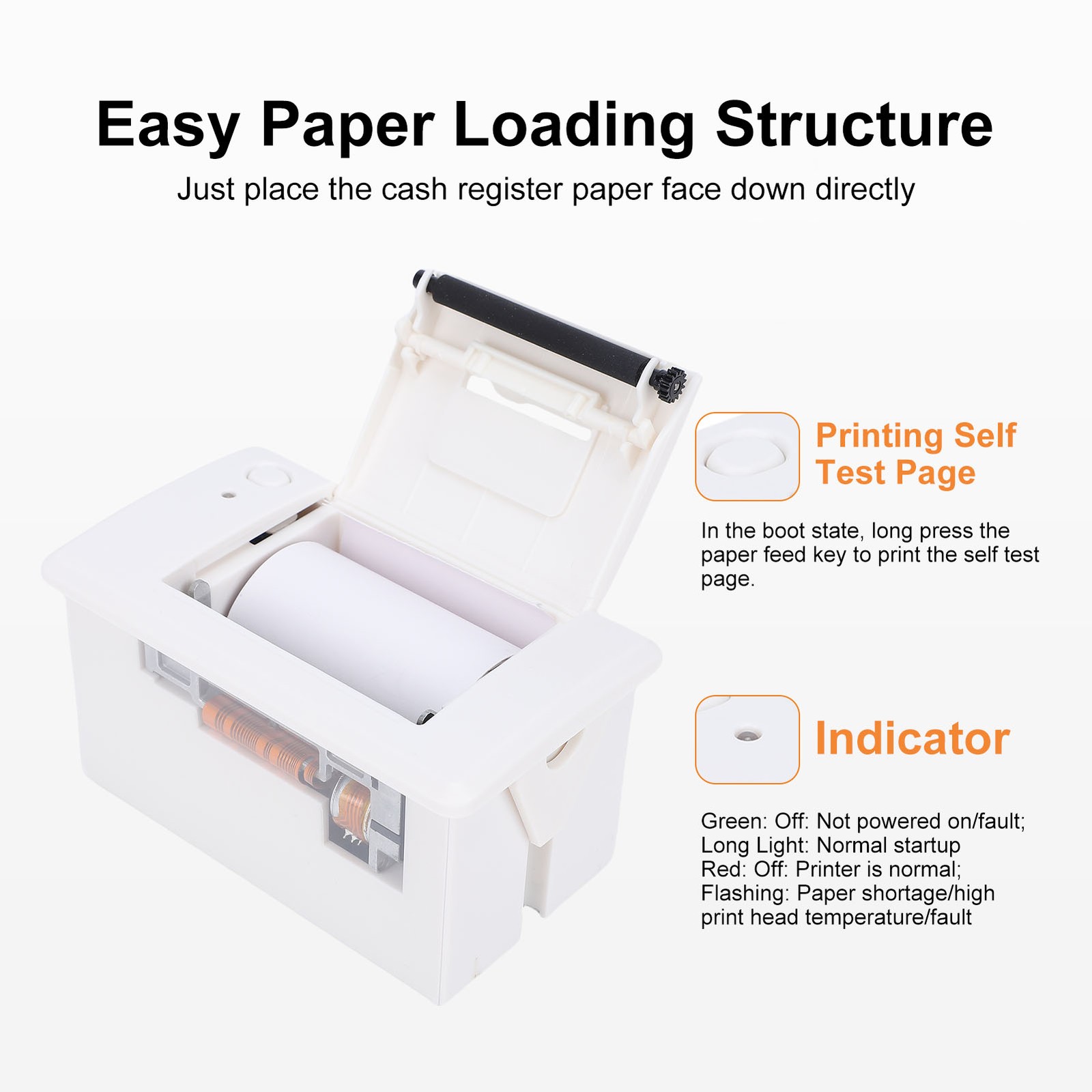 Embedded Thermal Receipt Printer Serial Port Microcontroller Secondary Devel NEW