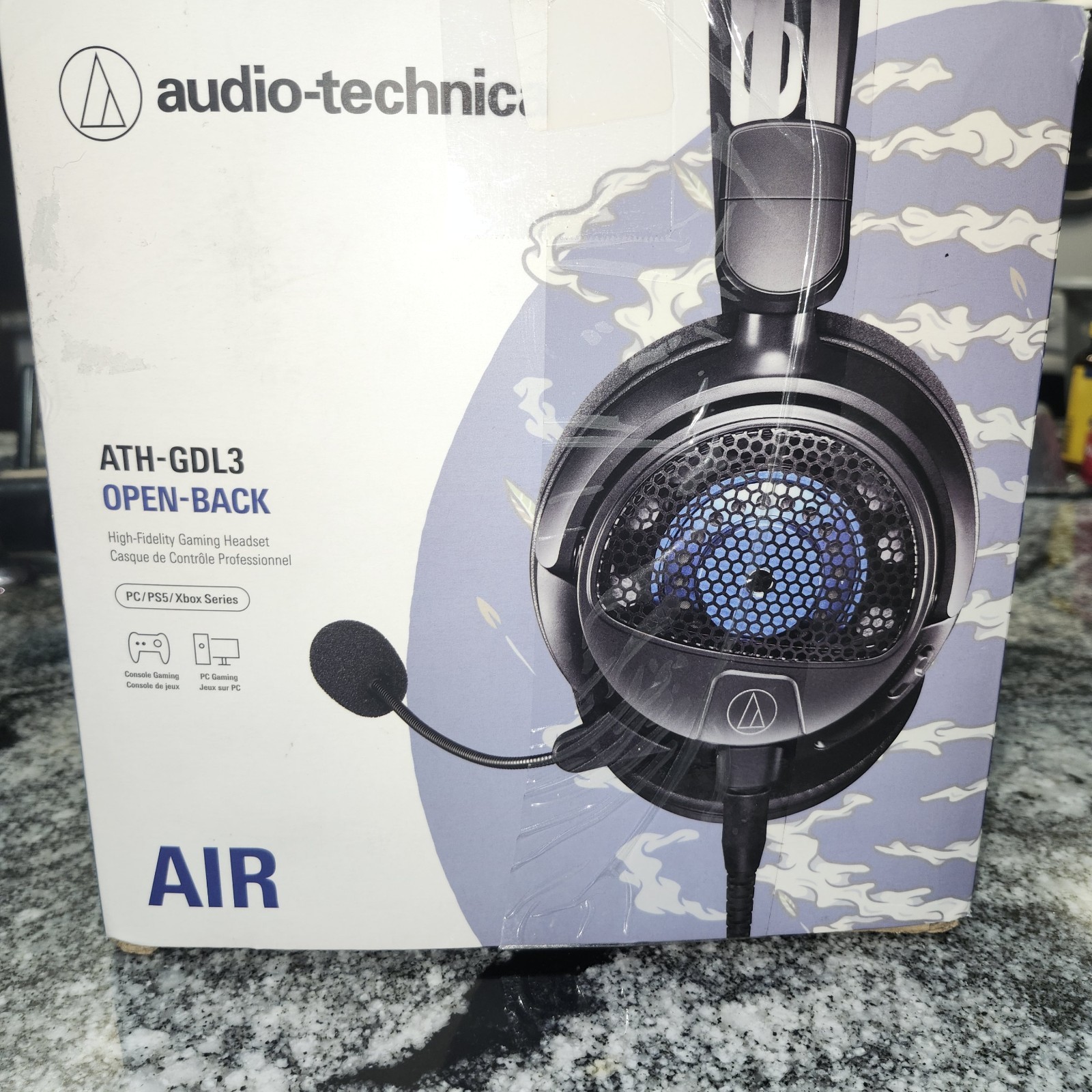 Audio-Technica ATH-GDL3 Open-Back Gaming Headphones with Removable Microphone -