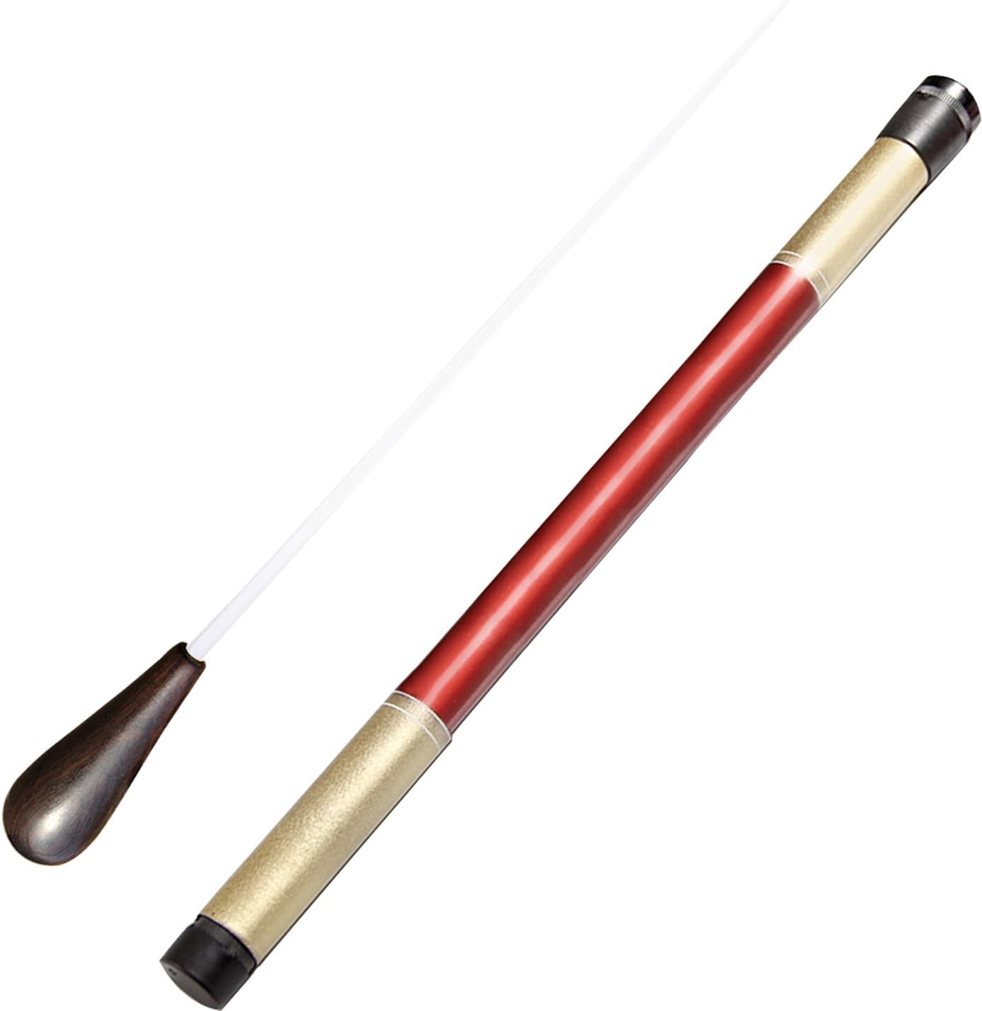 Orchestra Conducting Baton with Black Walnut Handle and Tube Case