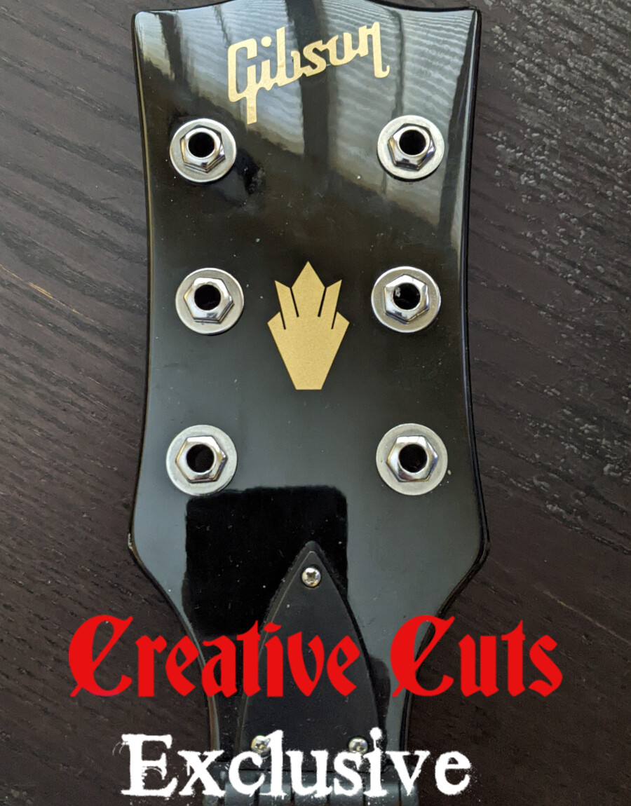 G Crown Guitar Headstock Decal for Standard Special Studio Model GOLD / SILVER