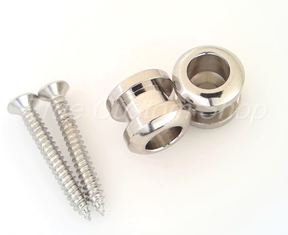 True Custom Shop® Schaller Nickel Strap Lock Buttons for Fender Strat & Tele