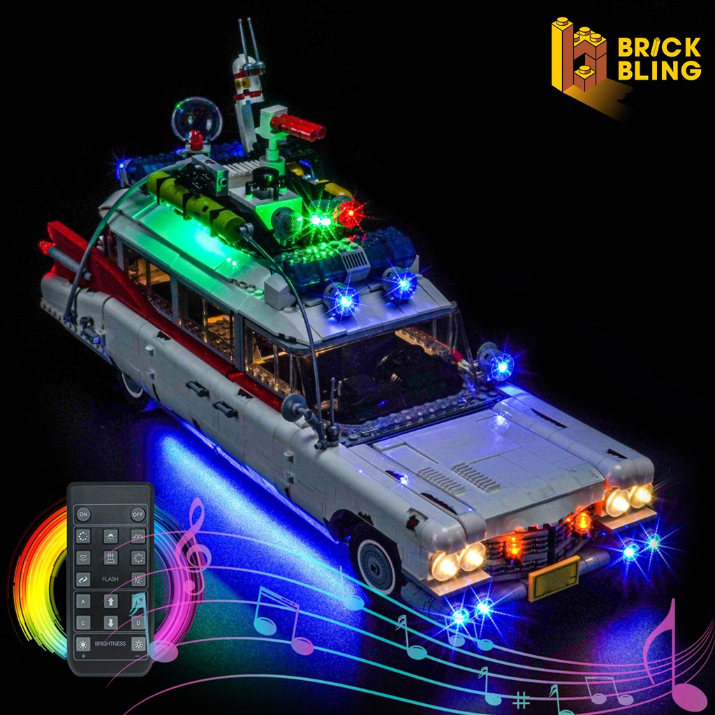 BrickBling LED Light Set for LEGO Icons Ghostbusters™ ECTO-1 10274 (RC+Music)
