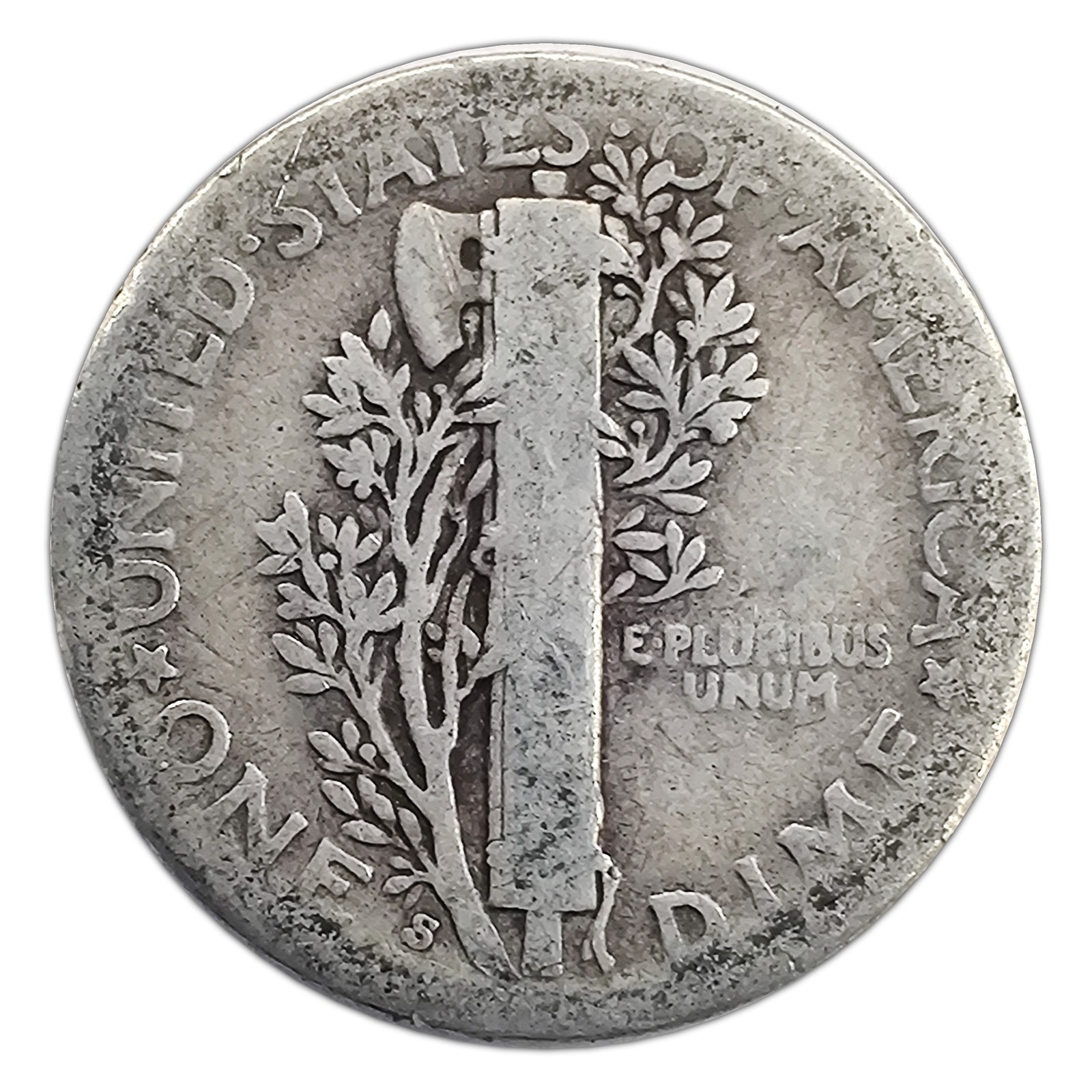 1936-S Mercury Dime G Good 90% Silver