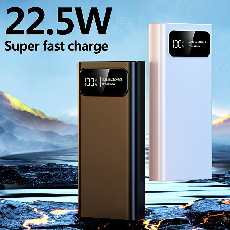 Portable Power Bank 2USB External Battery Backup Charger 900000mAh Fast Charging