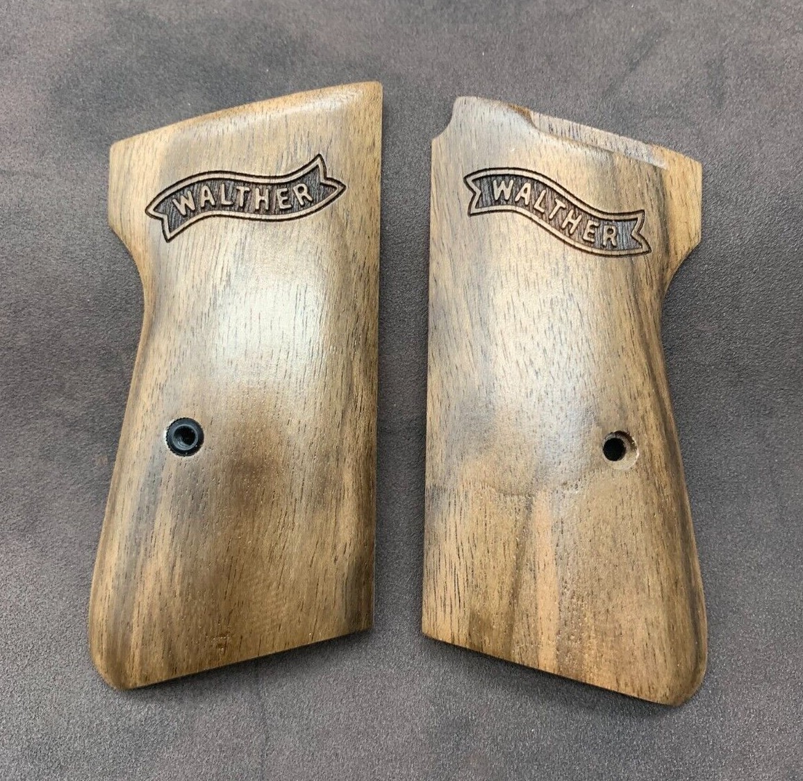 Walther PPK/S 22 LR Turkish Walnut Wood Grips. Fits Arkansas Versions