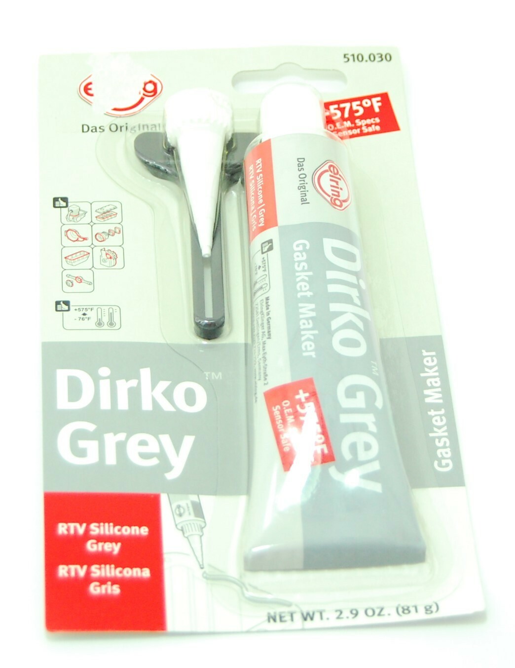 Gasket Silicone High Temp Compound Dirko Sealant 2.9oz Made by El-Ring Germany