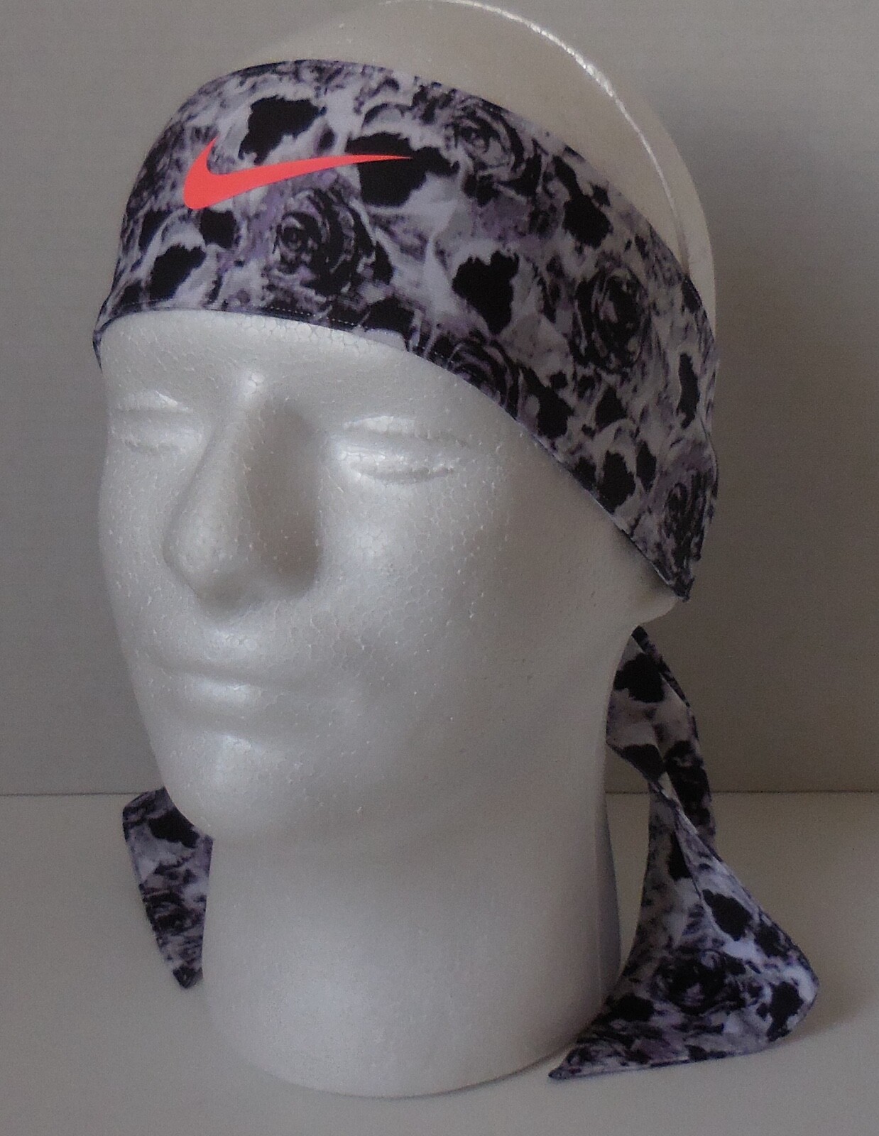 Nike Skylar Diggins Head Tie Printed Reversible Chalk Blue/Black/Bright Mango