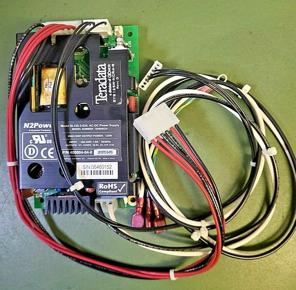 *NEW* N2Power XL125-3-S24 AC-DC Power Supply, 125watt / 12vdc, 700900S24
