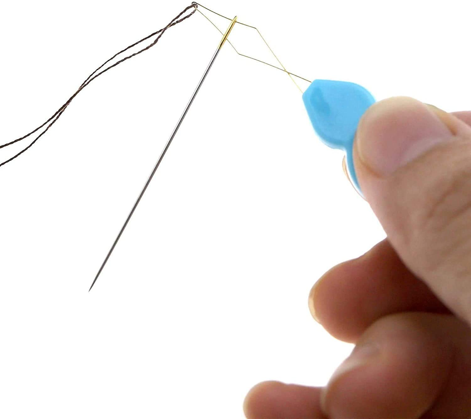 Gourd Shaped Plastic Needle Threaders Plastic Sewing Tool with Clear Box