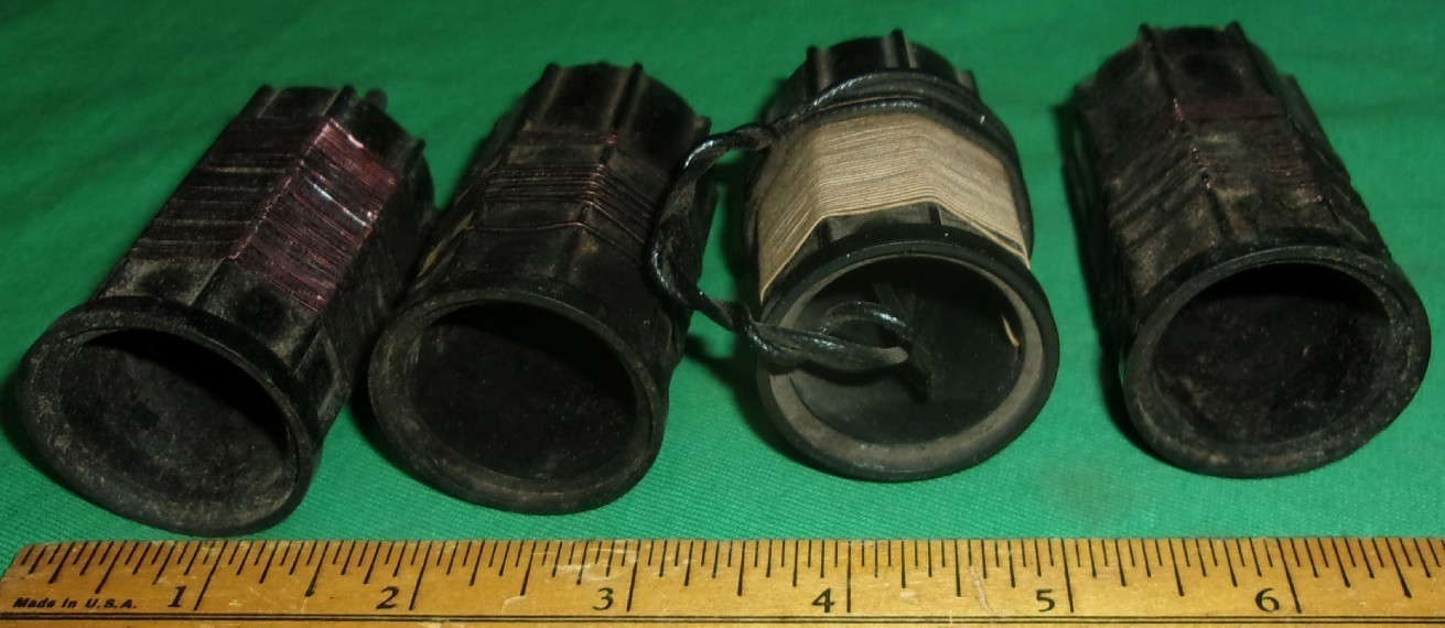 Philmore EXCEL 4-Pin Bakelite Radio Coils (1930's) Good Cond.