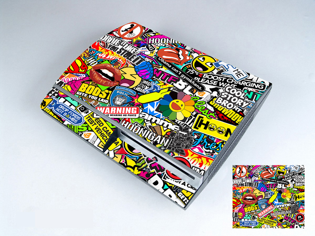 Bombing N262 Vinyl Skin Sticker Cover Protector for Sony PS3 PlayStation 3