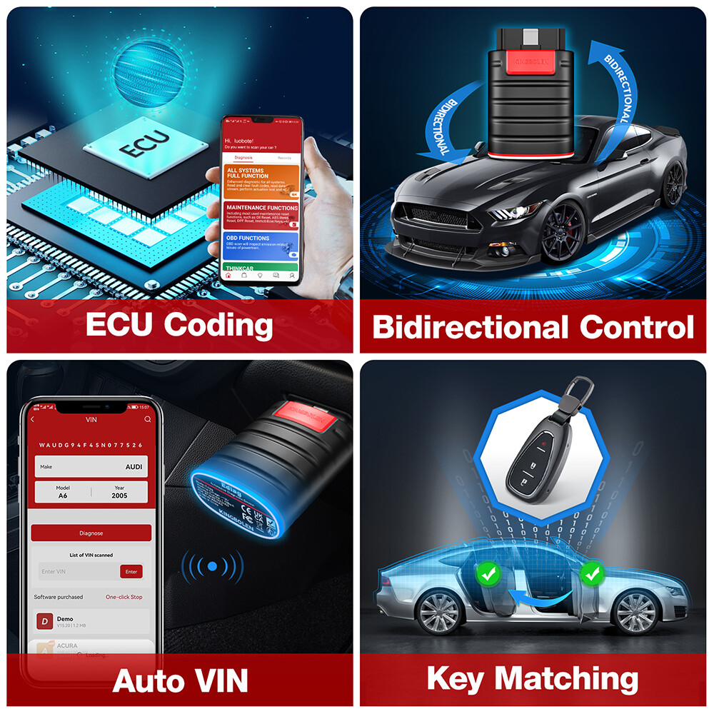 Ediag Old Boot Version OBD2 Scanner Car Diagnostic Tool ECU Coding as Thinkdiag