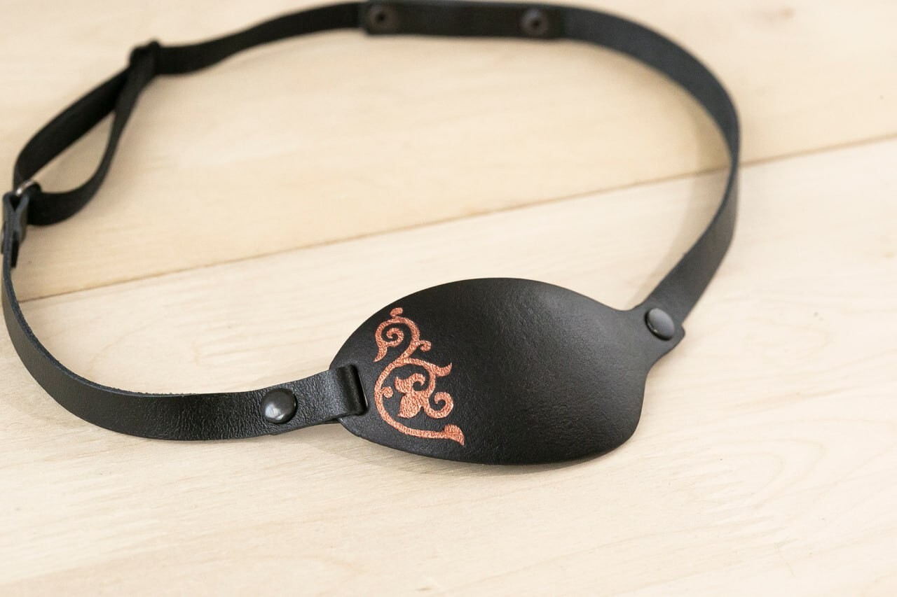 Eye Patch, Leather Eye Patch, Small Eye Patch, Slim Eye Patch, Custom Eye Patch