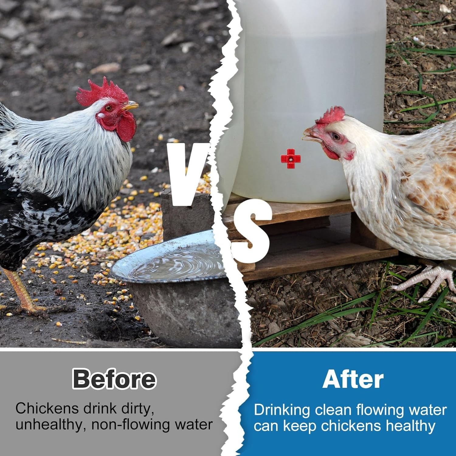 20 Pack Chicken Waterer Nipples Easy Install Leakproof Poultry Watering System