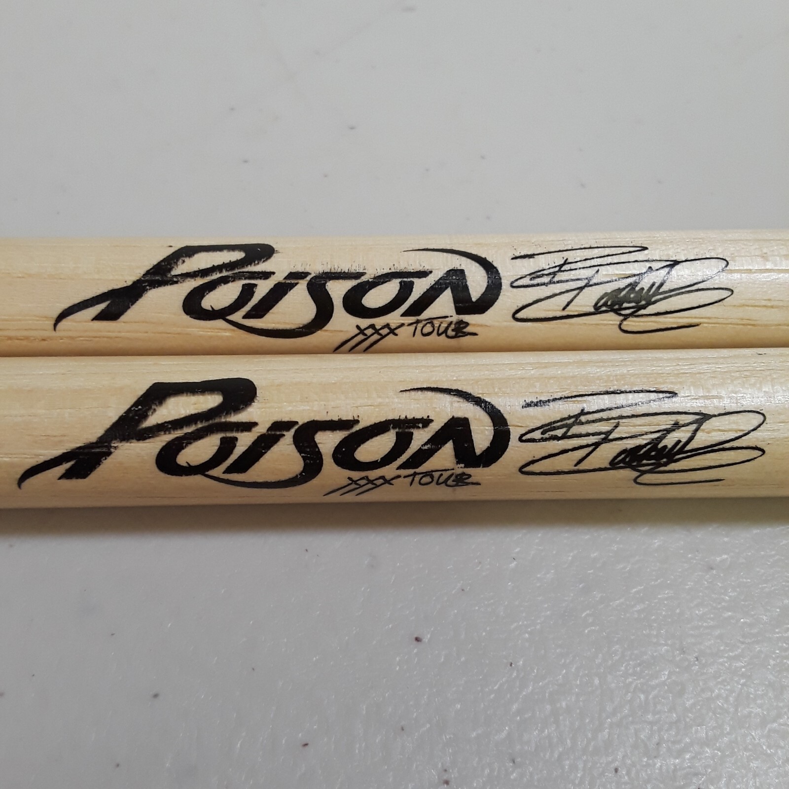 Poison Rock Band Drum Sticks XXX Tour Rickee Rockett Brand New Pair