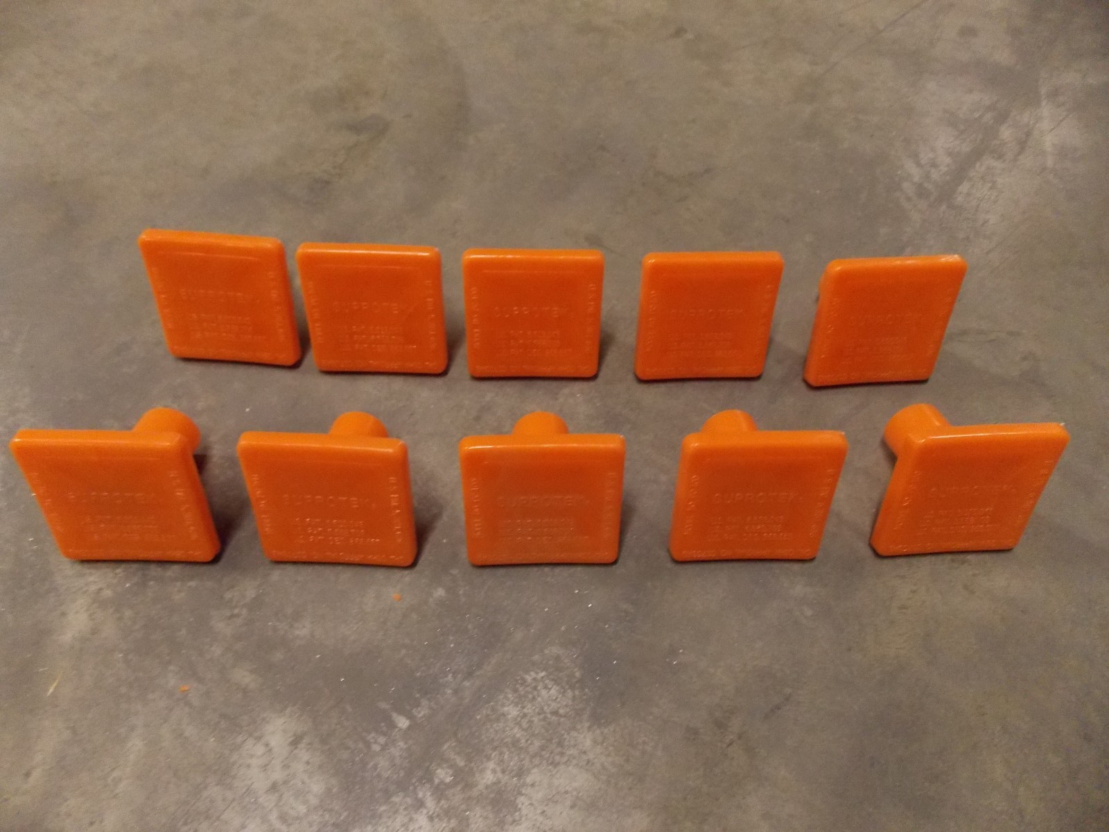 SUPROTEK PC-100 #3-#8 IMPALEMENT SAFETY CAP REBAR COVER (LOT OF 10) ***NNB***