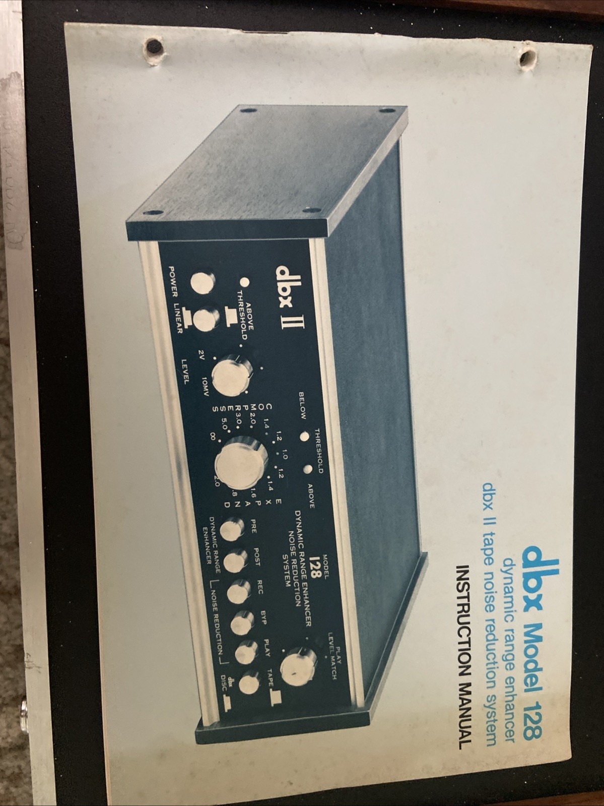 DBX II MODEL 128 DYNAMIC RANGE ENHANCER NOISE REDUCTION SYSTEM