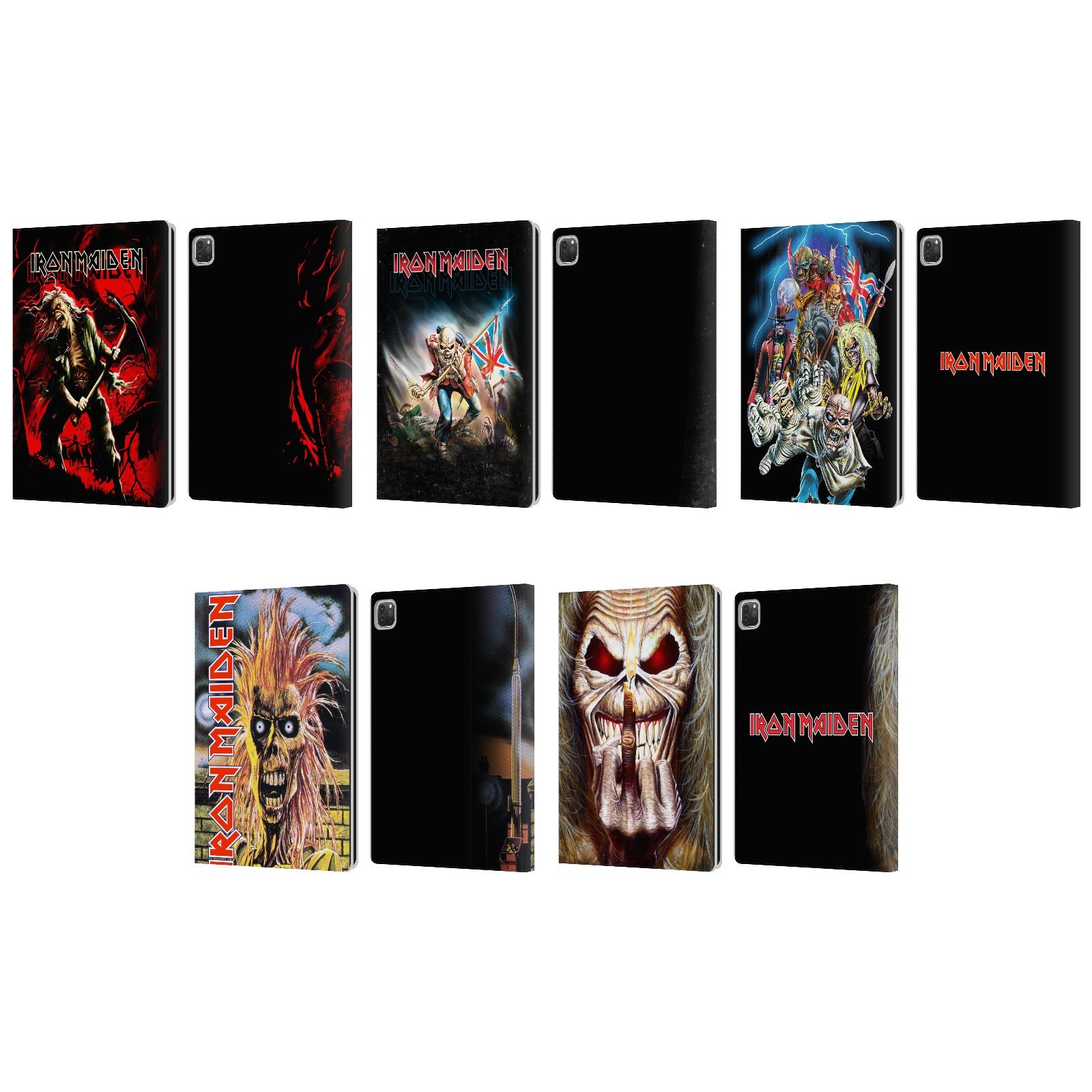 OFFICIAL IRON MAIDEN ART LEATHER BOOK WALLET CASE COVER FOR APPLE iPAD