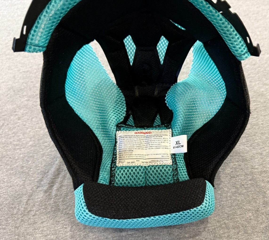 New OEM 509 Tactical 2.0 Helmet Liner & Breath Box, Size XL - F01013200-150-001