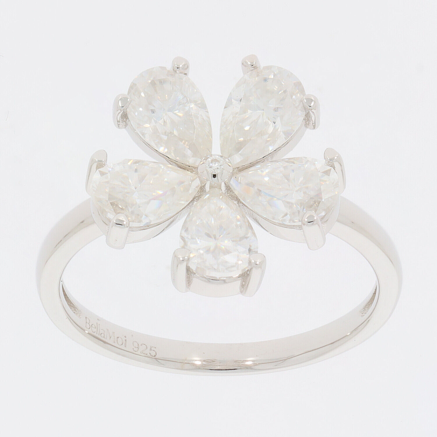 Sterling Silver Semi Mount Ring Setting Pear PE 6X4mm