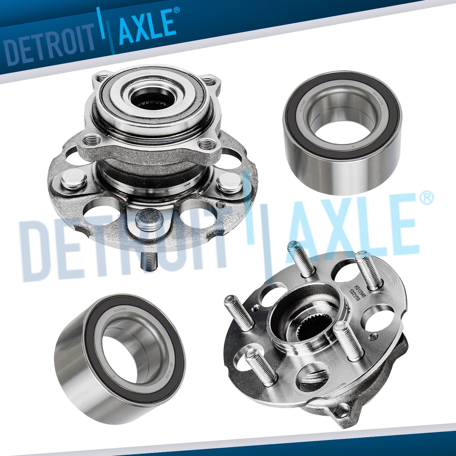 Front Rear Wheel Bearing Hub for 2007 2008 2009 2010 2011 Acura RDX Honda CR-V