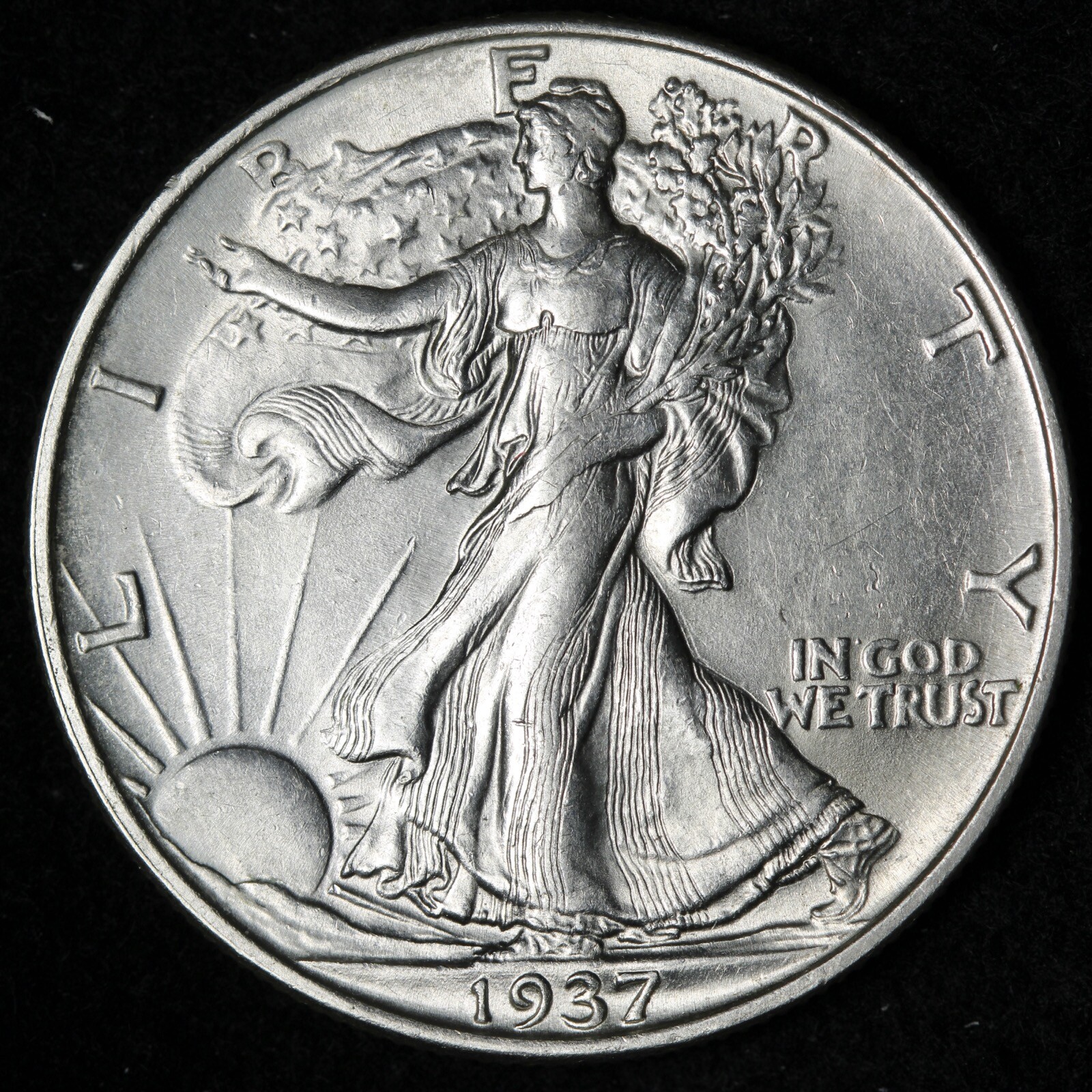 1937 Walking Liberty Silver Half Dollar BU *UNCIRCULATED* MS E358 AKML