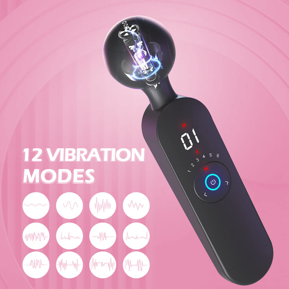 Handheld Massager Wand Vibrating Massage Full Boday Relax with Heating Control