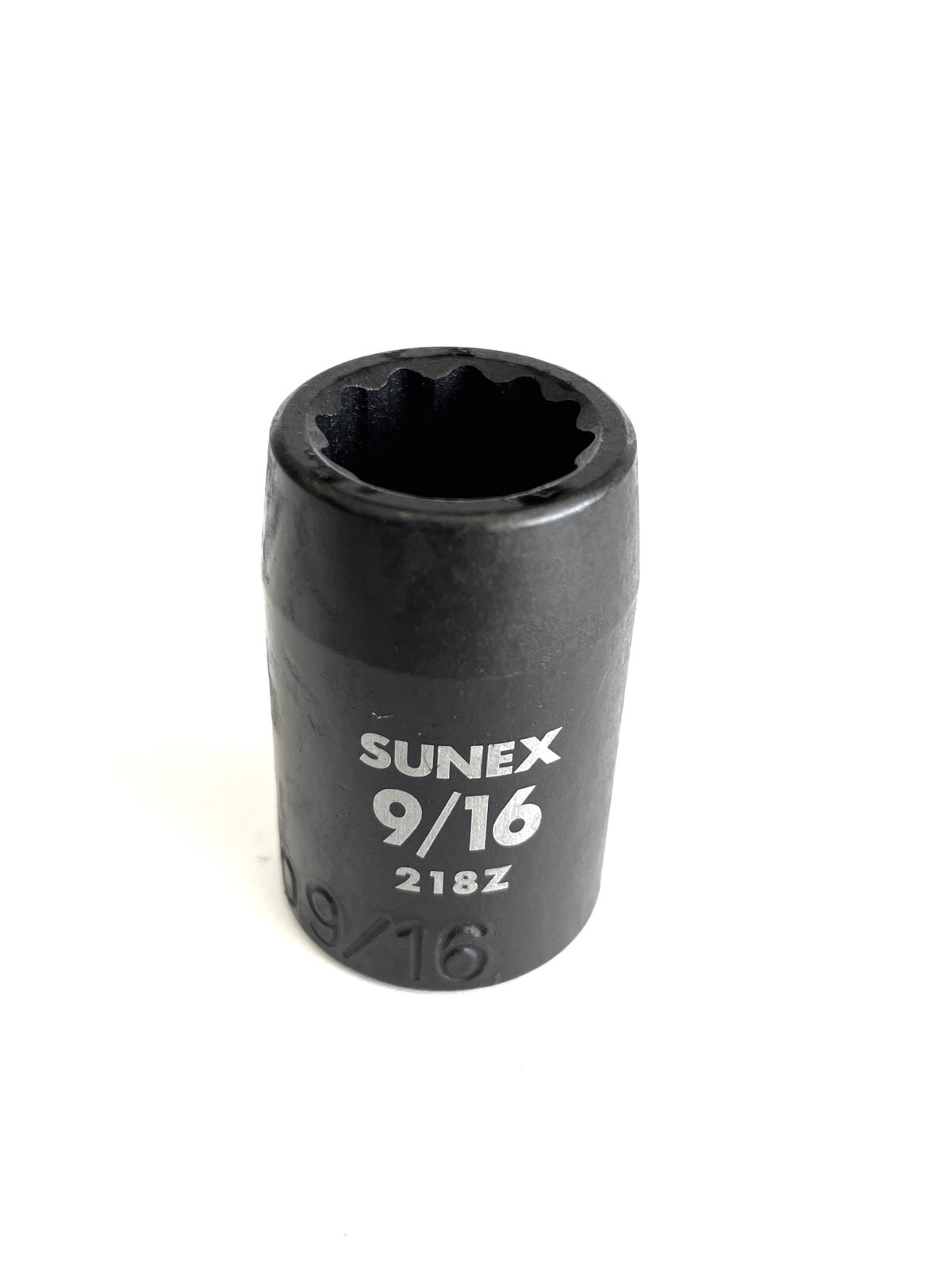 Sunex 218z 9/16" 1/2" Drive 12 Point Shallow Impact Socket Standard Tools 12pt