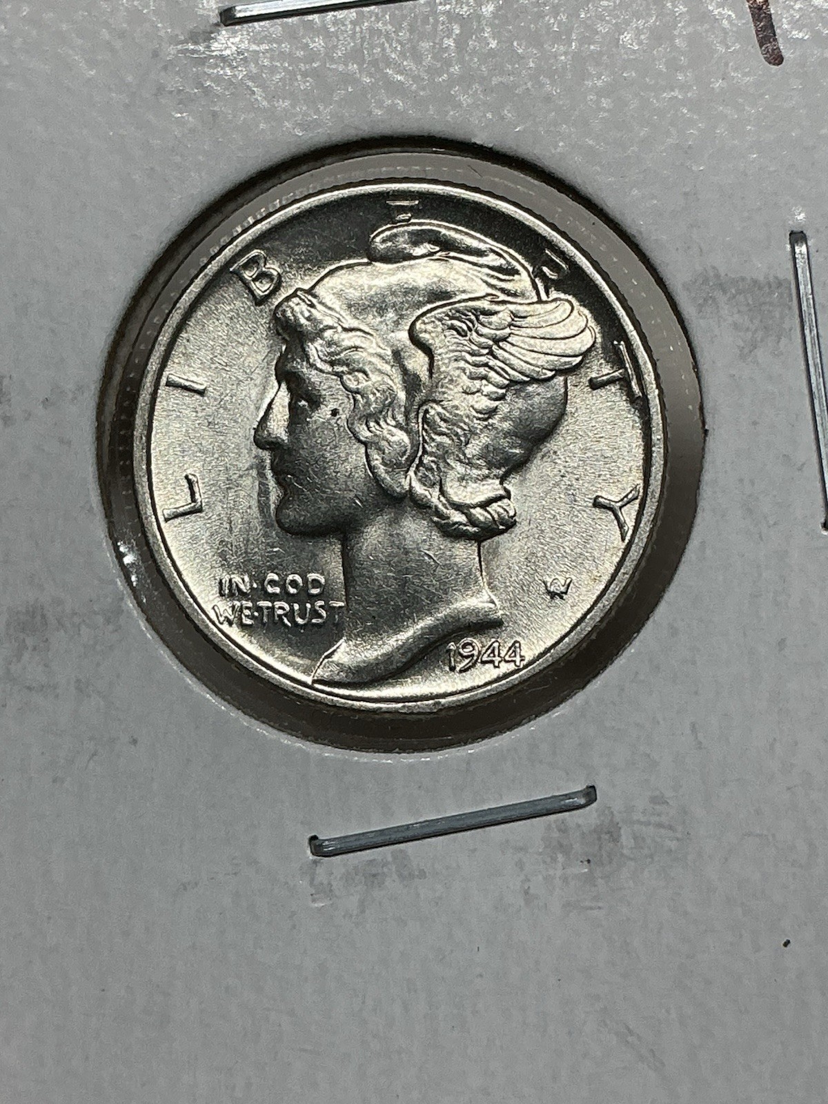 1944-P Unc Mercury Silver Dime 10c Philadelphia Mint - KK656