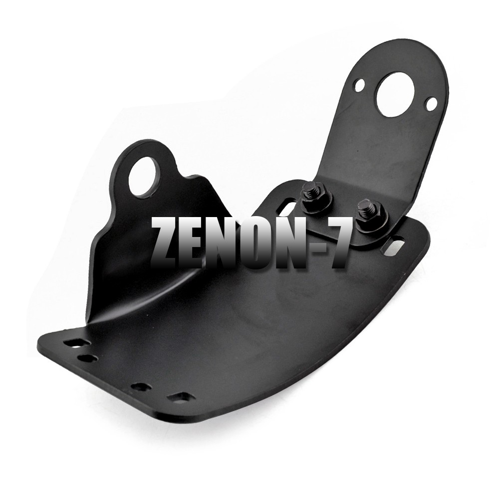 Motorcycle Side Mount License Plate Bracket Tail Light For Harley Chopper Bobber