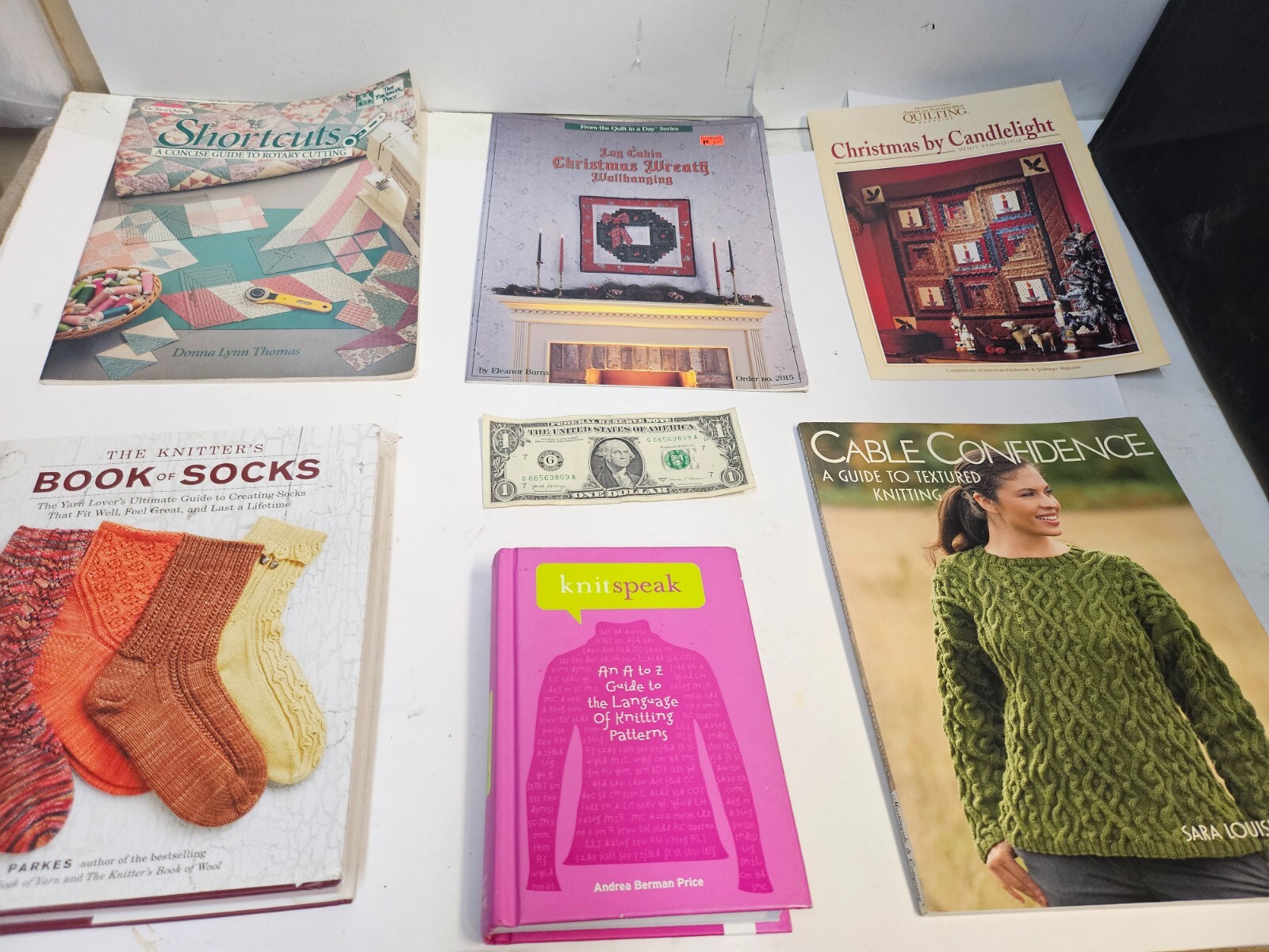 Lot of 10 Yarn Knitting Hardback Books & Periodical Magazines - Lot Y