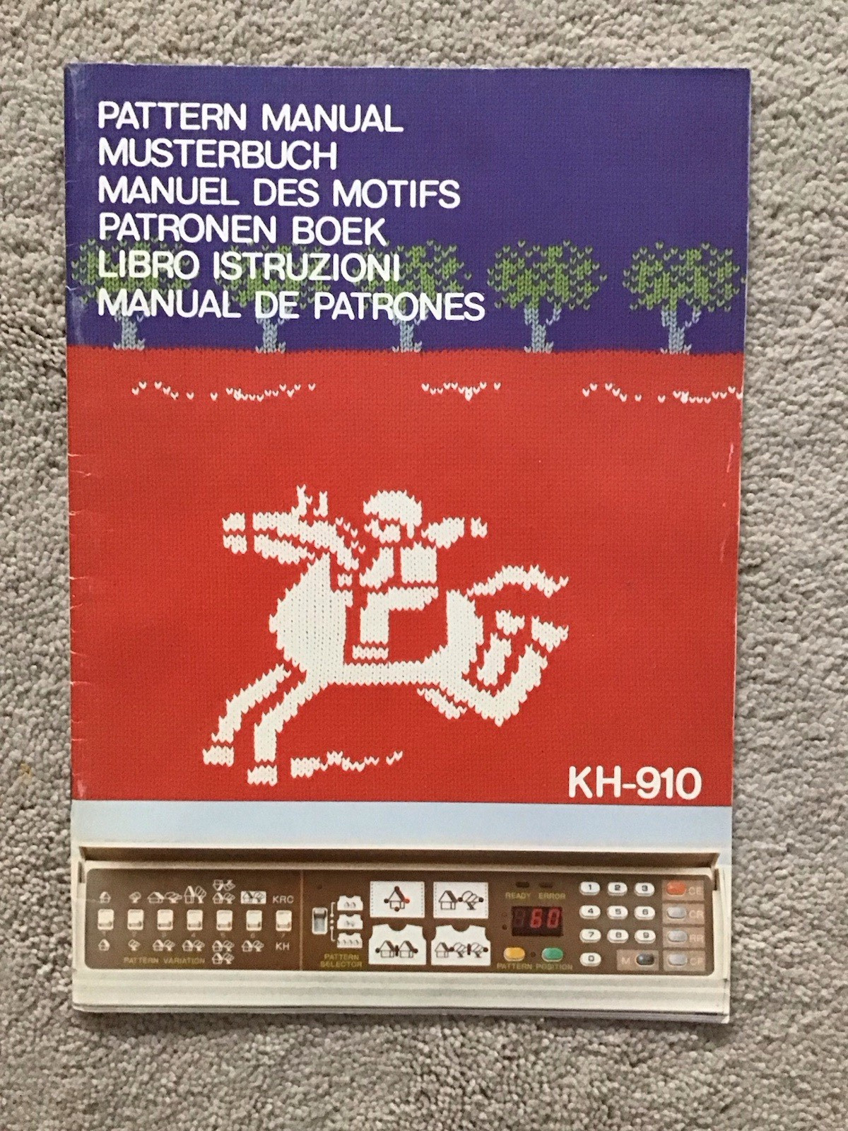 Brother Industries KH-910 Knitting Machine 29-Page Pattern Manual Book