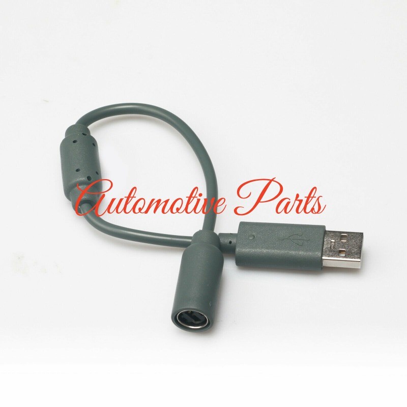 2x USB Breakaway Dongle Cable Cord Adapter For Xbox 360 PC Wired Controller