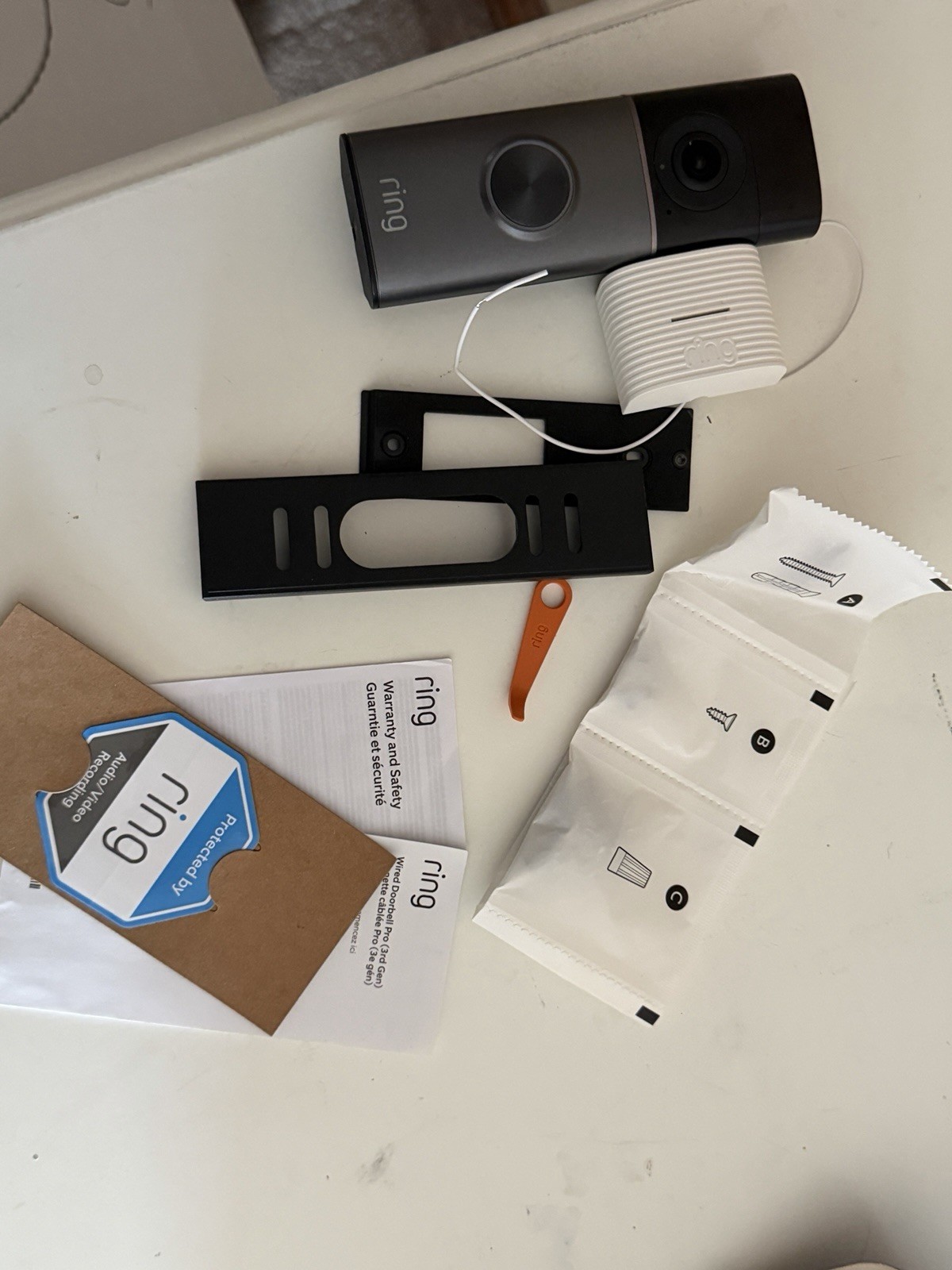 Ring Wired Doorbell Pro 3rd Gen 4K Video Doorbell Deep Silver