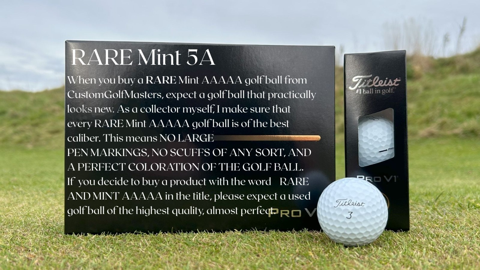RARE Logo Golf Balls (3 Pack) MINT AAAAA - Top 100 Courses Mix