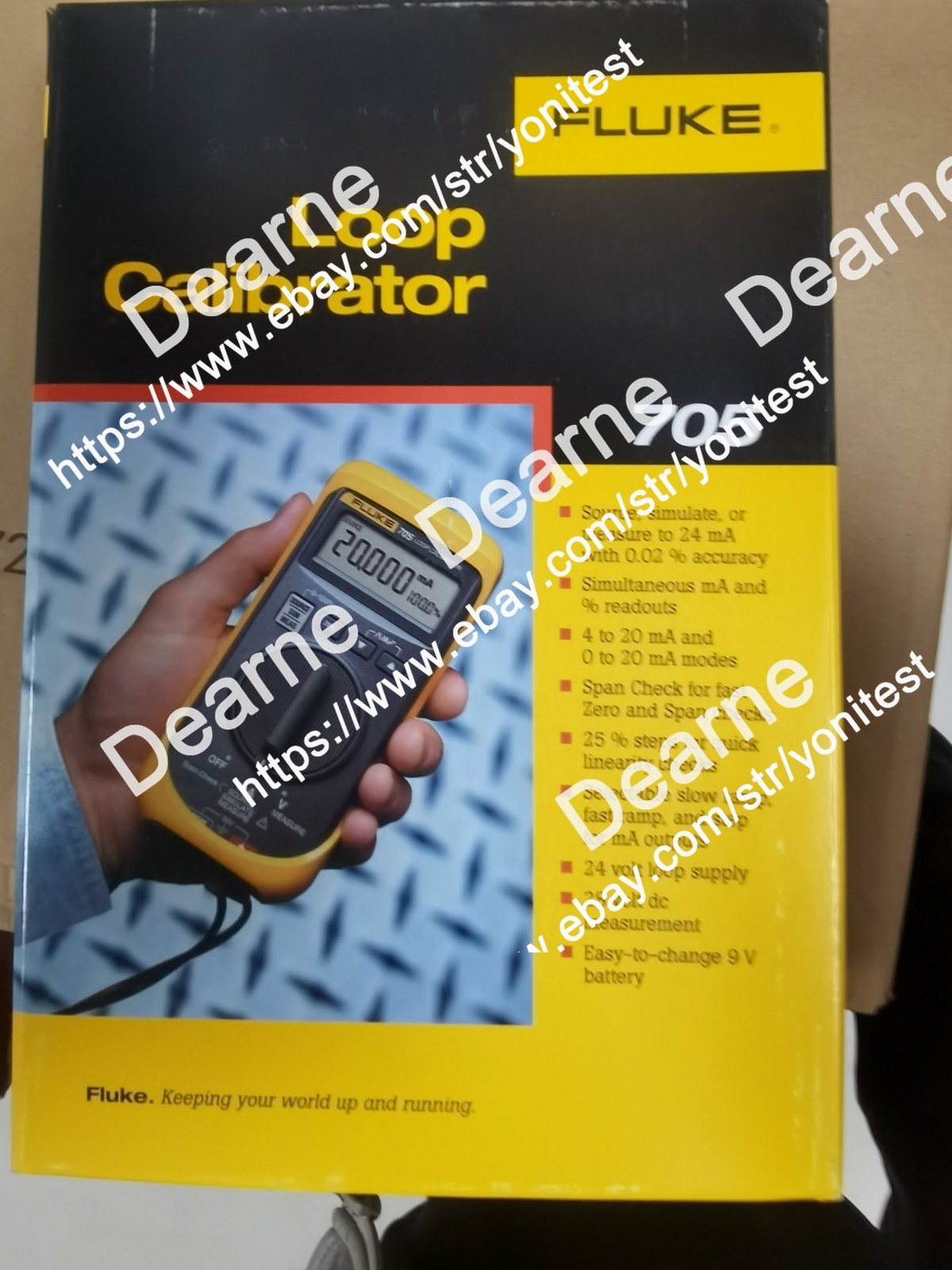 NEW FLUKE 705 LOOP CALIBRATOR SOURCE SIMULATE OR MEASURE DHL or FedEx