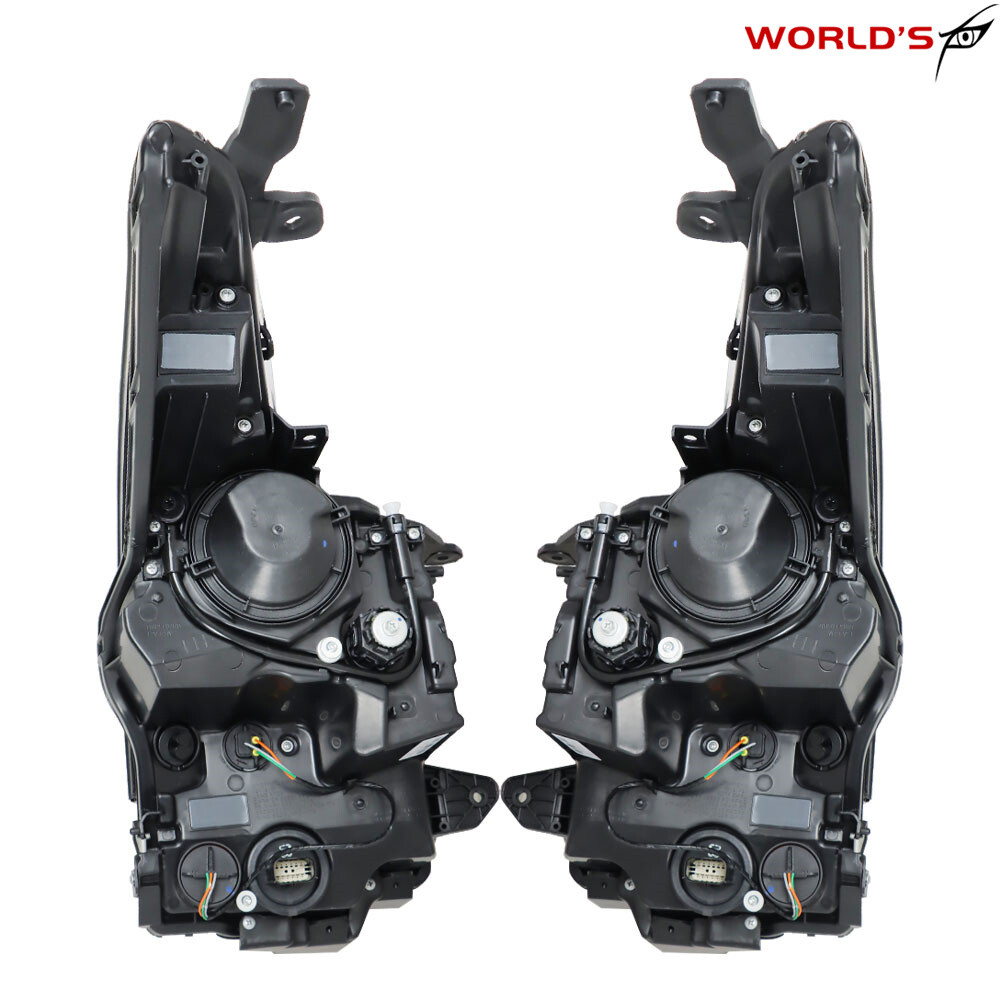 Right+Left Headlight For 2013-2018 Cadillac ATS Halogen Projector Chrome Housing