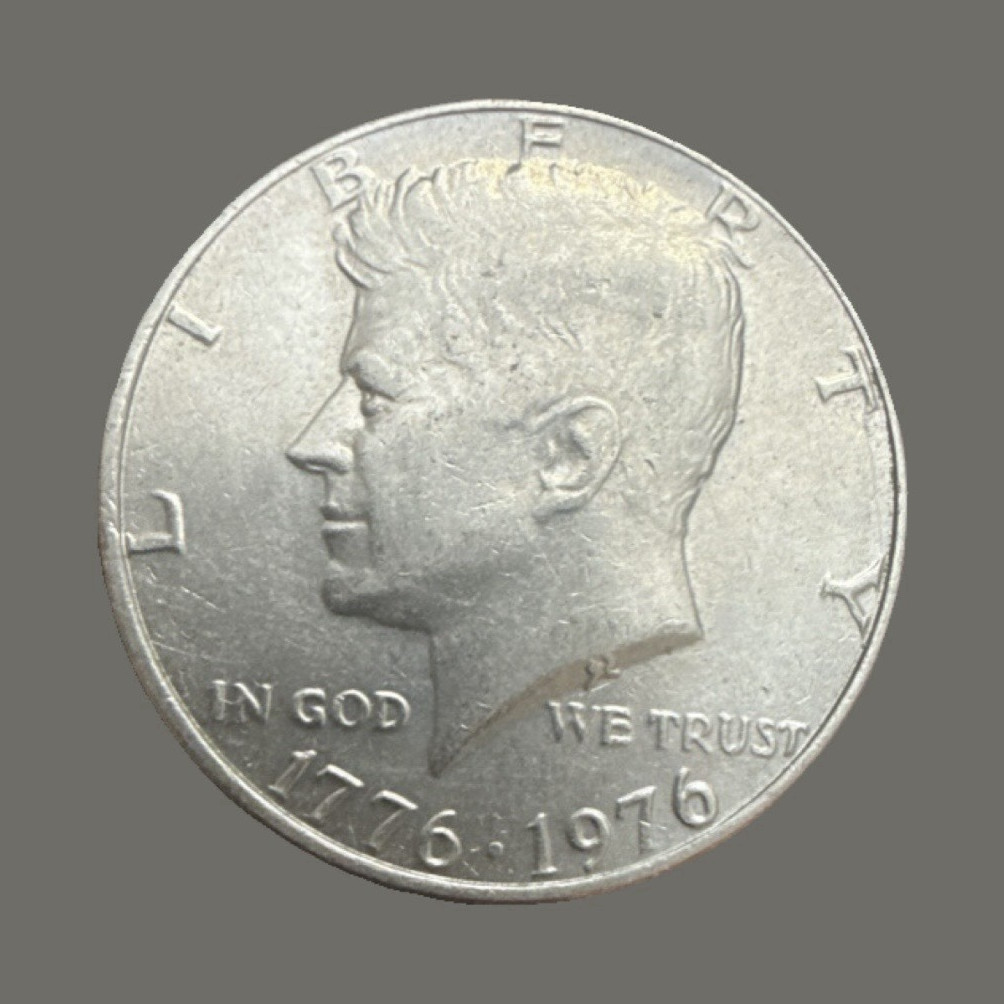 1976-P Kennedy Half Dollar 50C Business Strike Copper KM#202 1776-1976