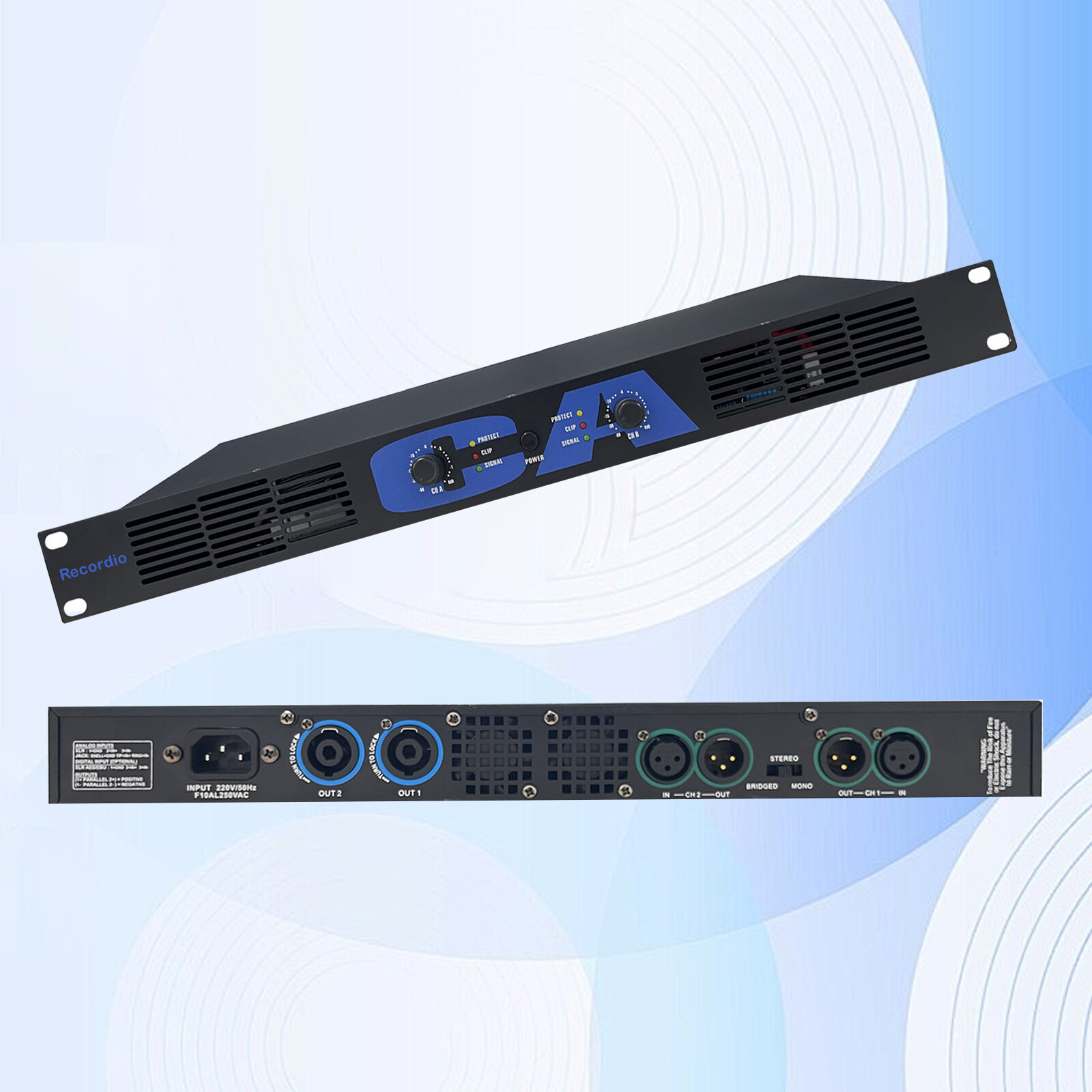 CA-450 2 Channel Digital Power Amplifier 2x900watt Class-D Bridge Function 1802G