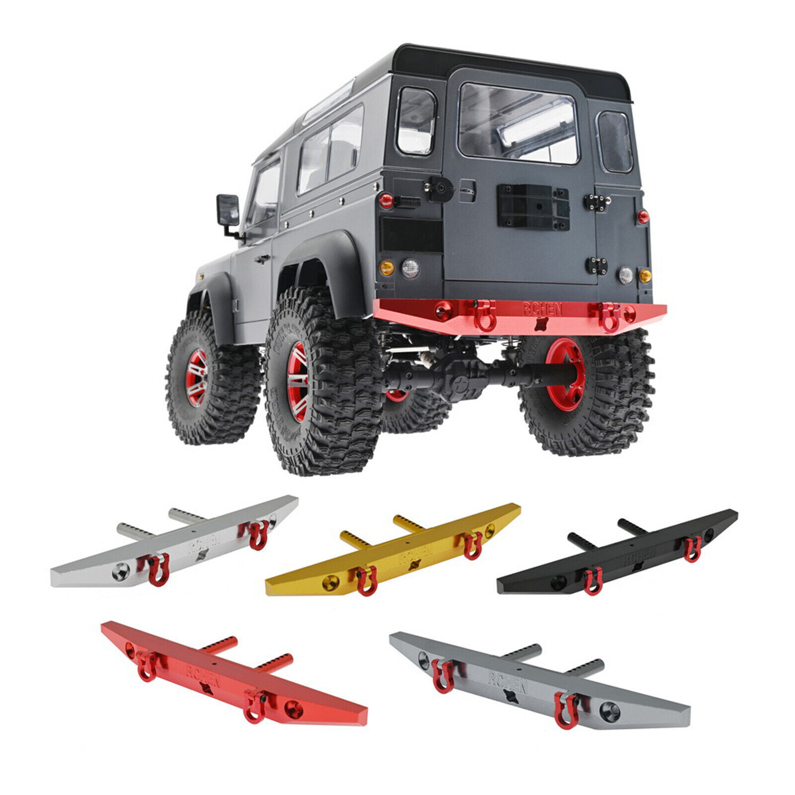 Metal Rear Bumper for 1/10 MN999 TRX4 SCX10 90046 90047 AXIAL 103007 RC Car