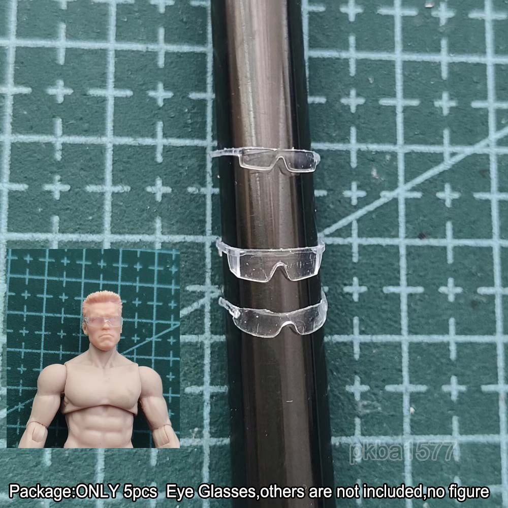 5pcs Unpainted 1/18 Eye Glasses Decor For 3.75" Action Figure Joytoy Acid Rain