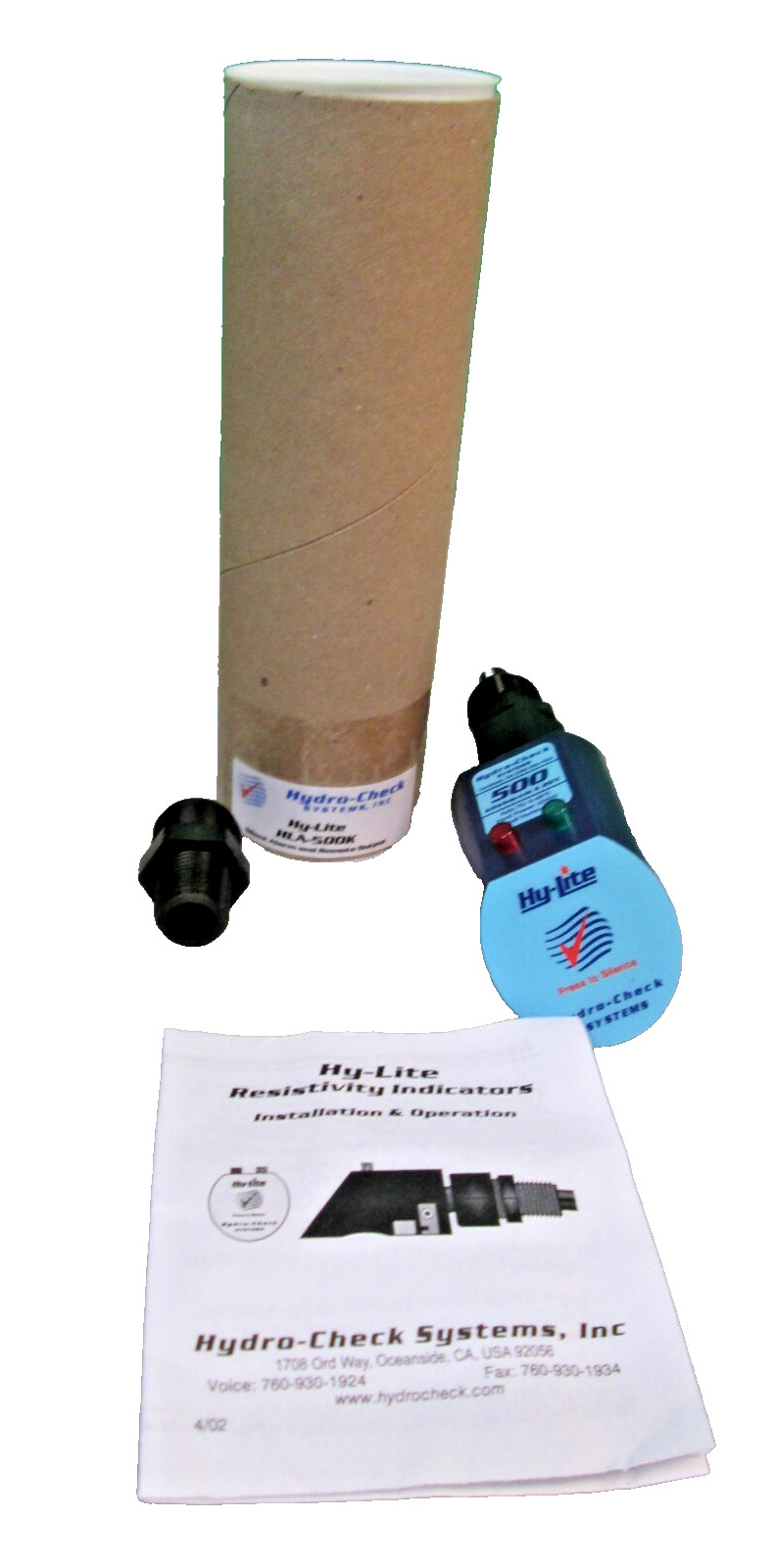 HYDRO-CHECK HY-LITE SERIES ALARMED WATER QUALITY INDICATOR LIGHT HLA-500 KILOHM