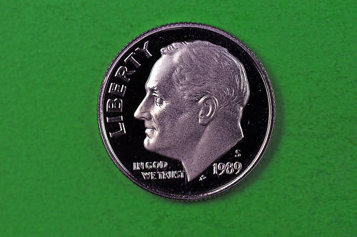 1989-S  Deep Cameo  Roosevelt Dime  US GEM  Proof Coin
