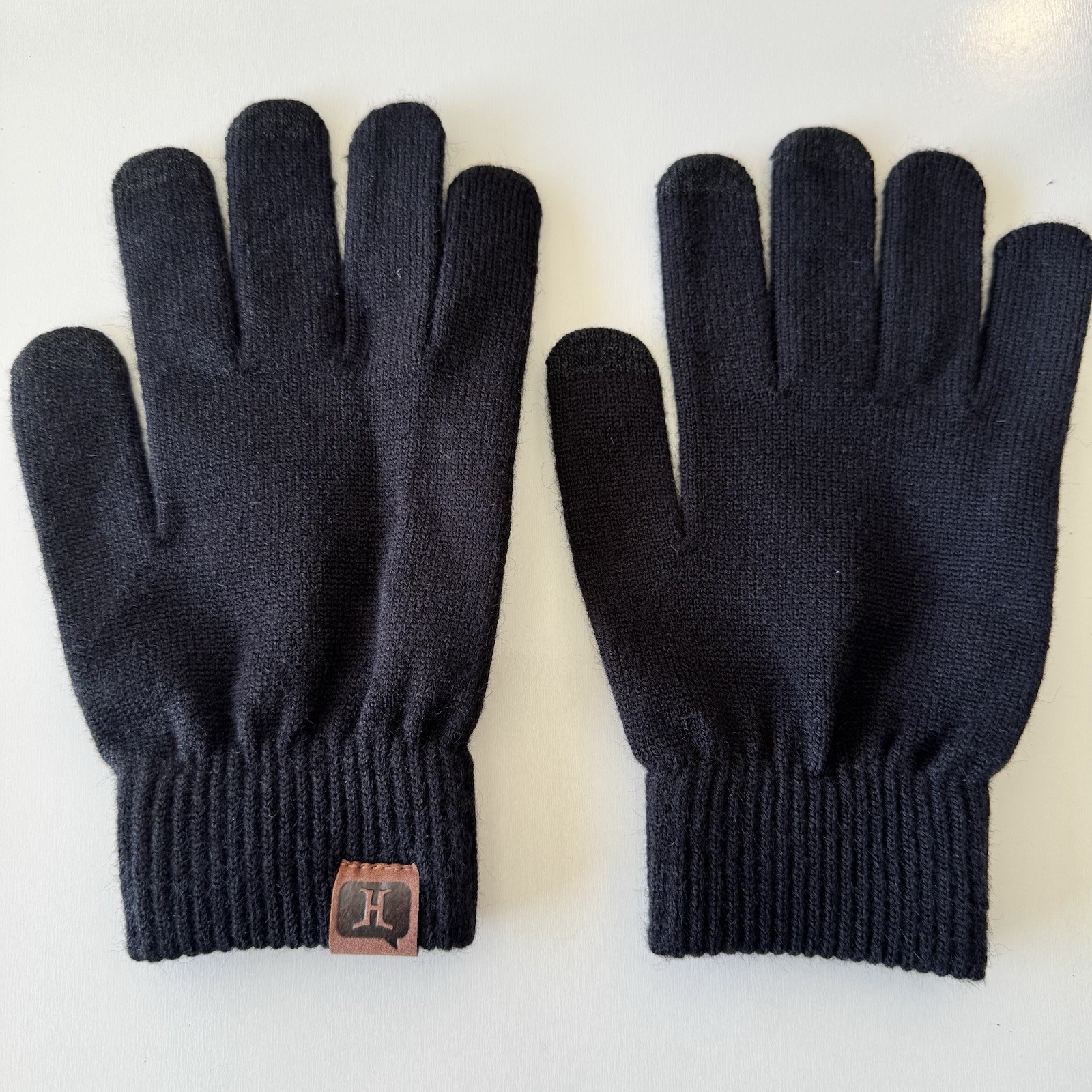 EVOLG G Wave Touch Screen Black Knit Gloves Adult One Size NEW