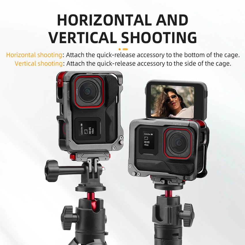 Alloy Camera Protective Cases Quick Release Accessories For Insta360 Ace Pro 2