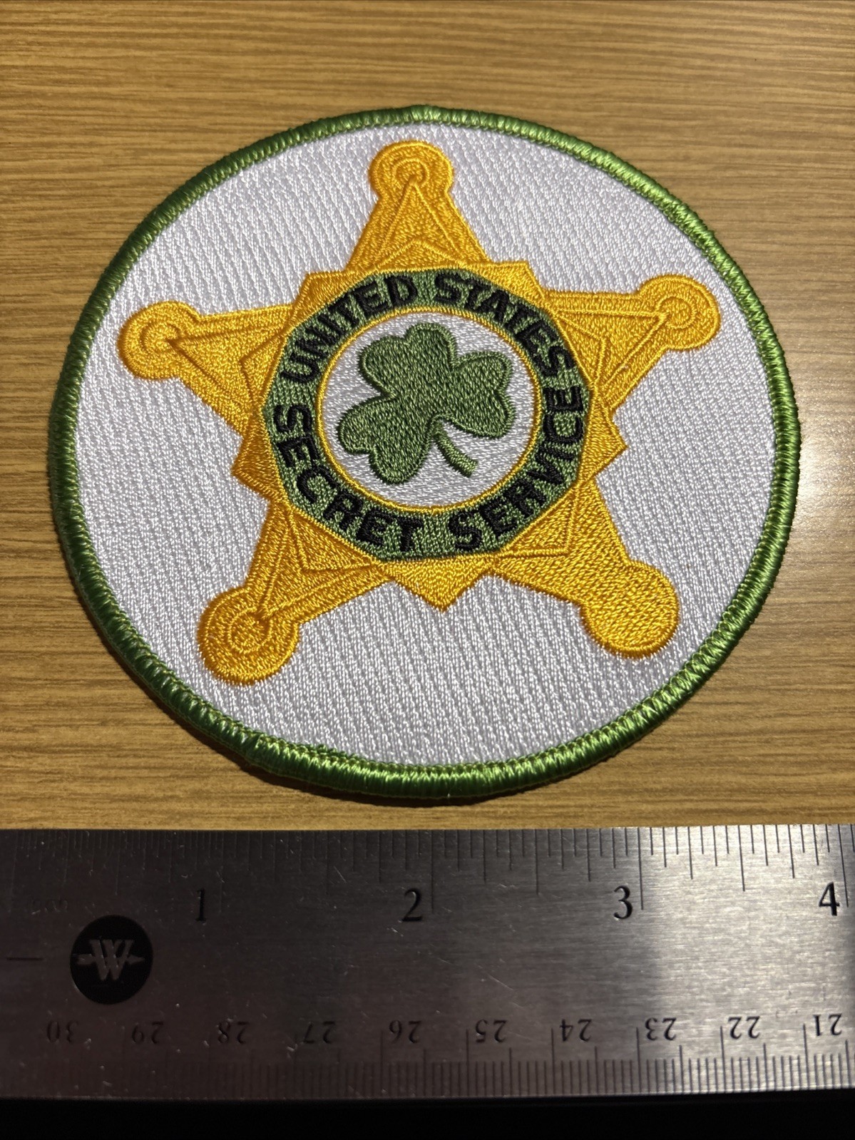 United States Secret Service Irish Shamrock Patch-Historical Memorabilia