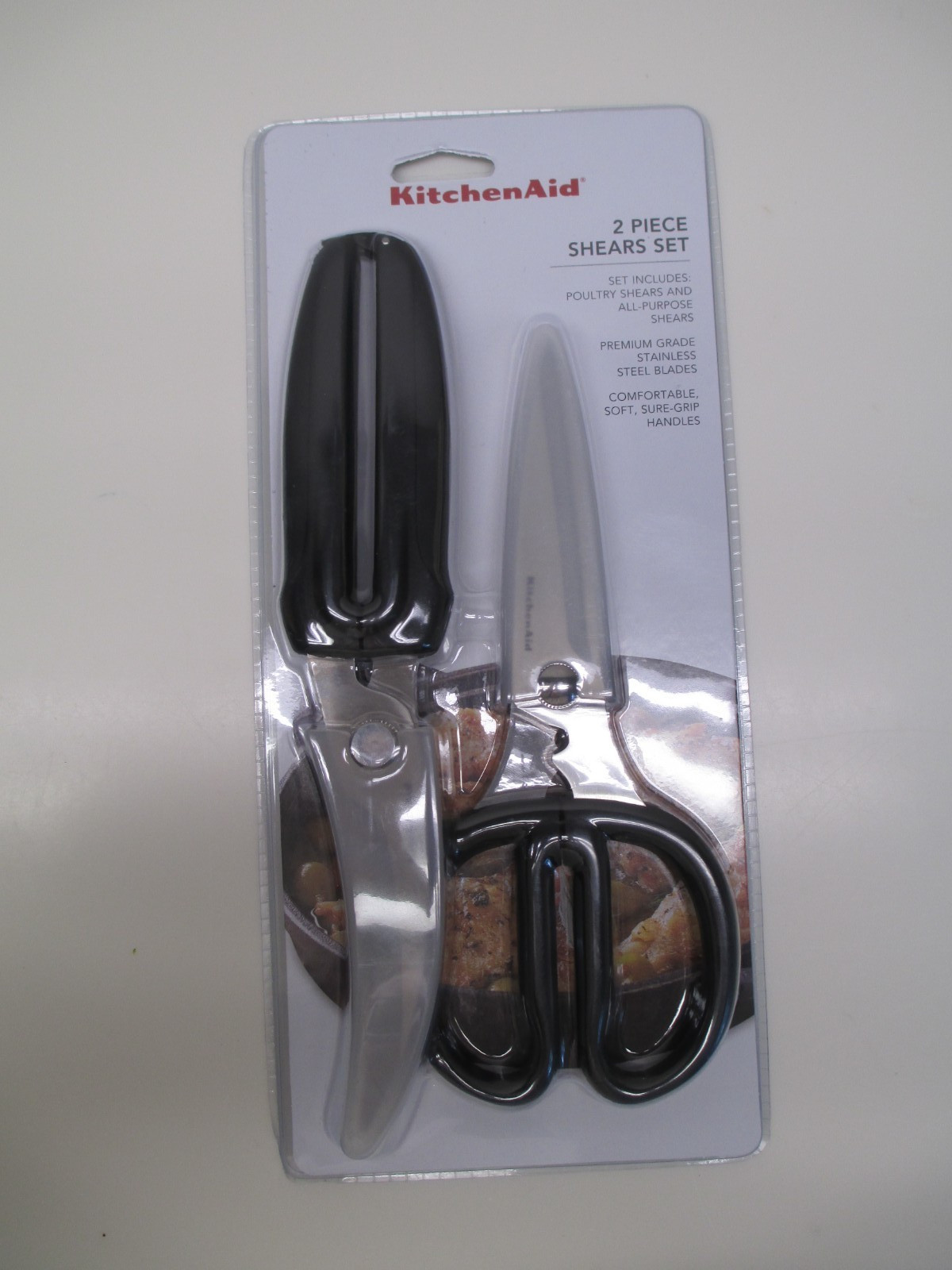 KitchenAid 2 piece scissor set poultry shears and all-purpose shears  black