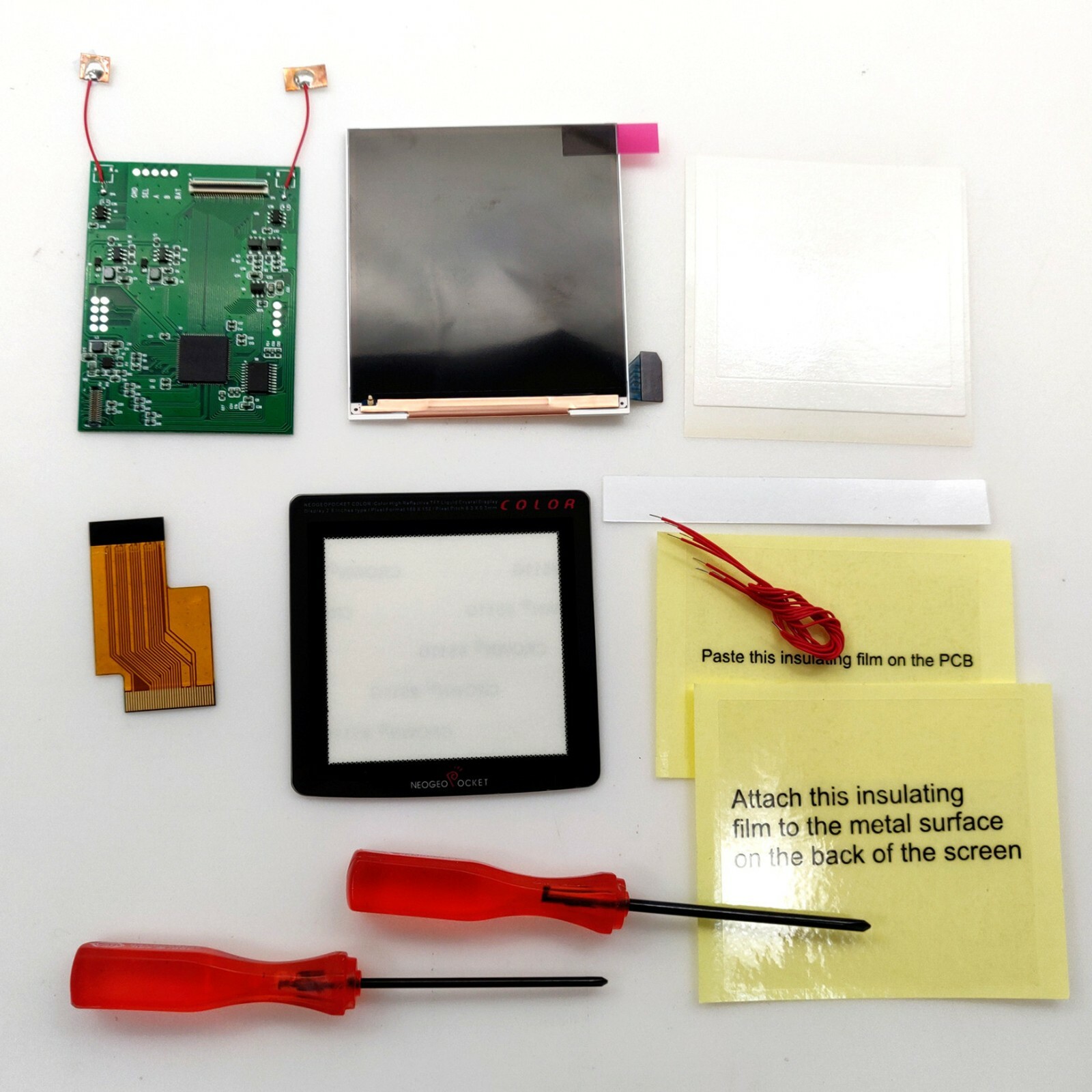 Retro Pixel IPS Backlight LCD Screen For NEOGEO Pocket Color NGPC Console