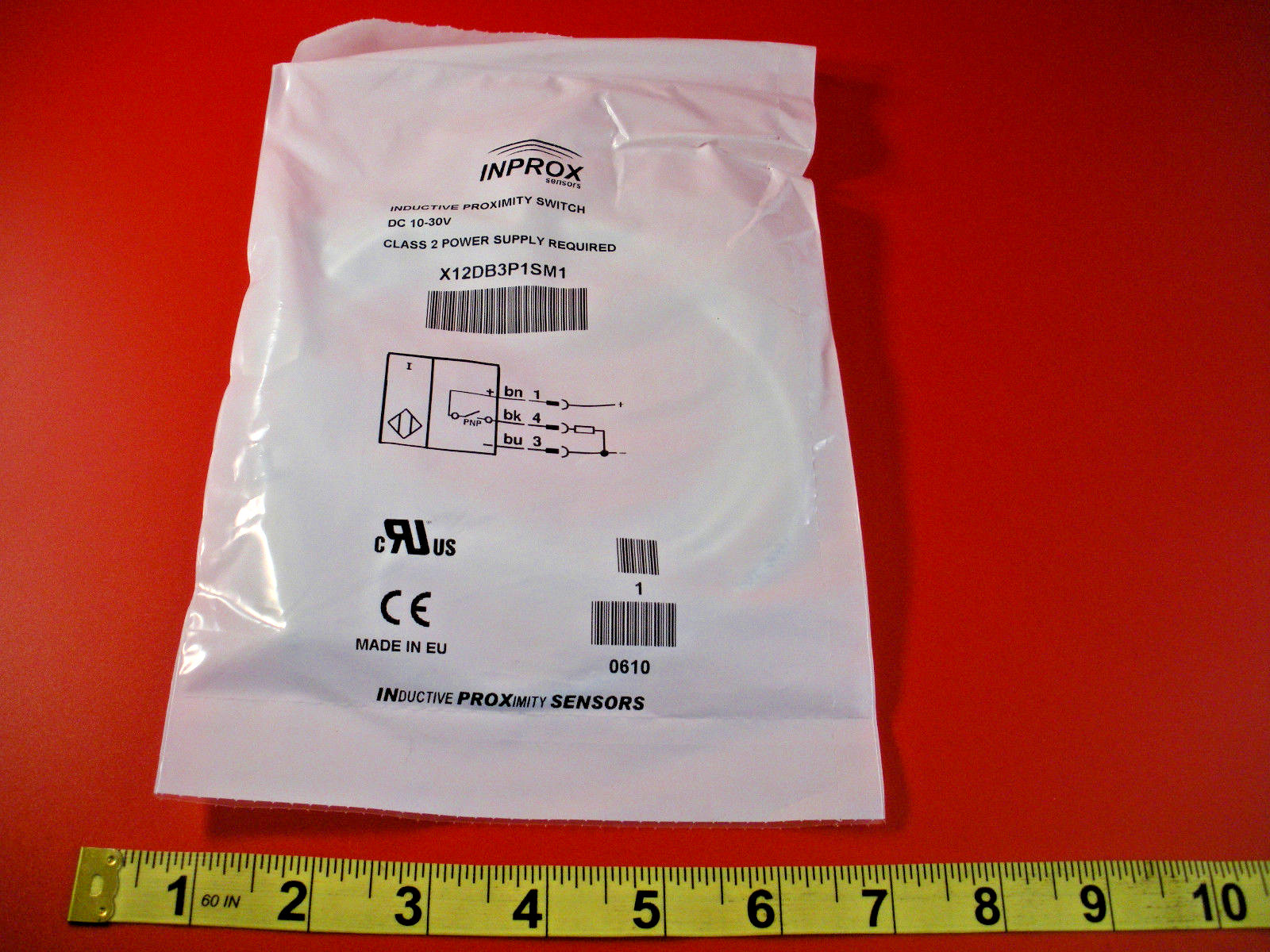 Inprox X12DB3P1SM1 Proximity Sensor Switch Inductive 10-30vdc 3-Wire Nib New