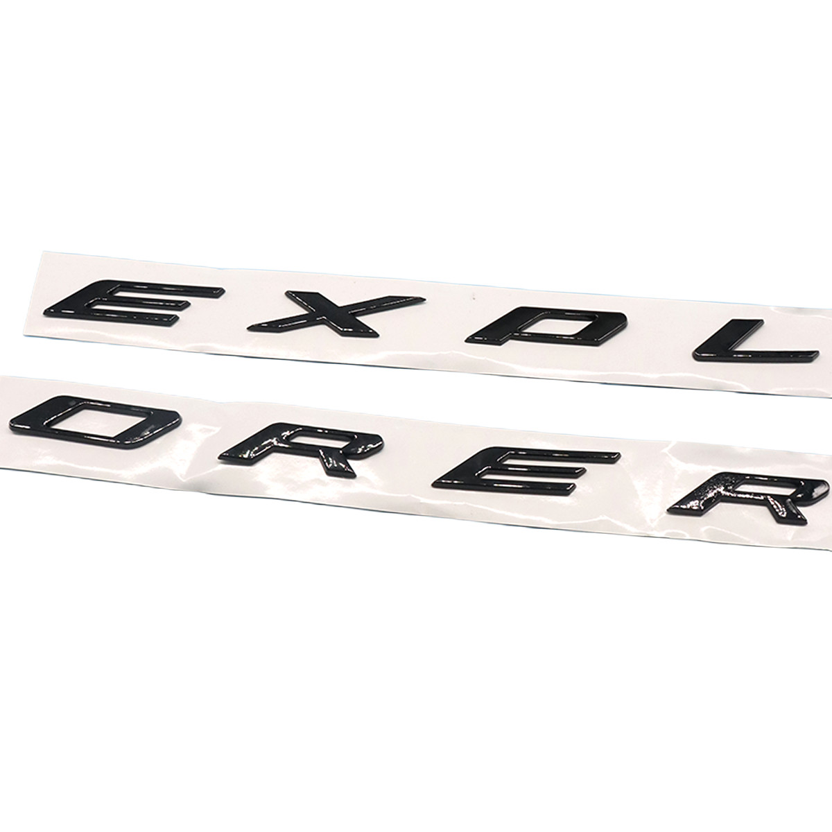 3D Gloss Black Front Hood For 2011-2024 Explorer Letter Emblem Replacement Badge